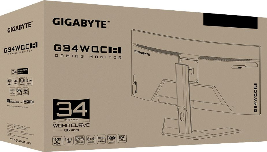 Монитор Gigabyte 34" G34WQC A — фото 10
