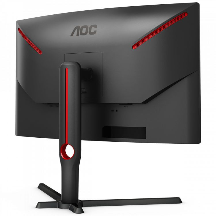 Монитор AOC 27" Gaming C27G3U черный/красный VA LED 1ms 16:9 HDMI M/M матовая HAS Piv 250cd 178гр/178гр 1920x1080 165Hz FreeSync Premium DP FHD USB 5.55кг