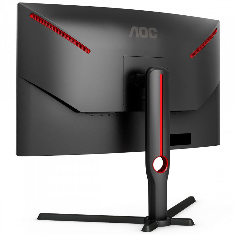 Монитор AOC 27" Gaming C27G3U черный/красный VA LED 1ms 16:9 HDMI M/M матовая HAS Piv 250cd 178гр/178гр 1920x1080 165Hz FreeSync Premium DP FHD USB 5.55кг — фото 3