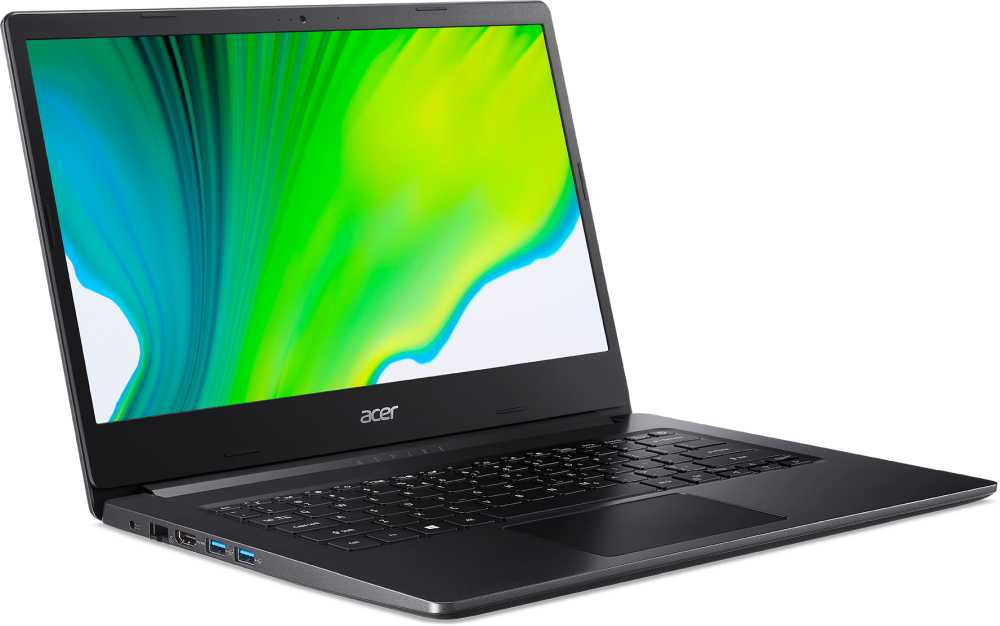 Ноутбук Acer Aspire 3 A314-22-R7SR Ryzen 3 3250U 4Gb SSD128Gb AMD Radeon 14" TN FHD (1920x1080) Windows 10 Home black WiFi BT Cam (NX.HVVER.001) — фото 3