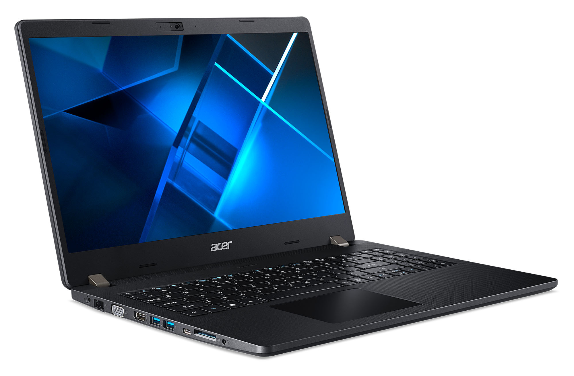 Ноутбук Acer TravelMate P2 TMP215-53-5480 Core i5 1135G7 8Gb SSD256Gb Intel Iris Xe graphics 15.6" FHD (1920x1080) Eshell black WiFi BT Cam (NX.VPVER.004) — фото 2