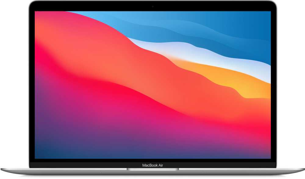 Ноутбук Apple MacBook Air M1 8 core 16Gb SSD256Gb/7 core GPU 13.3" IPS (2560x1600) Mac OS silver WiFi BT Cam (Z12700034)