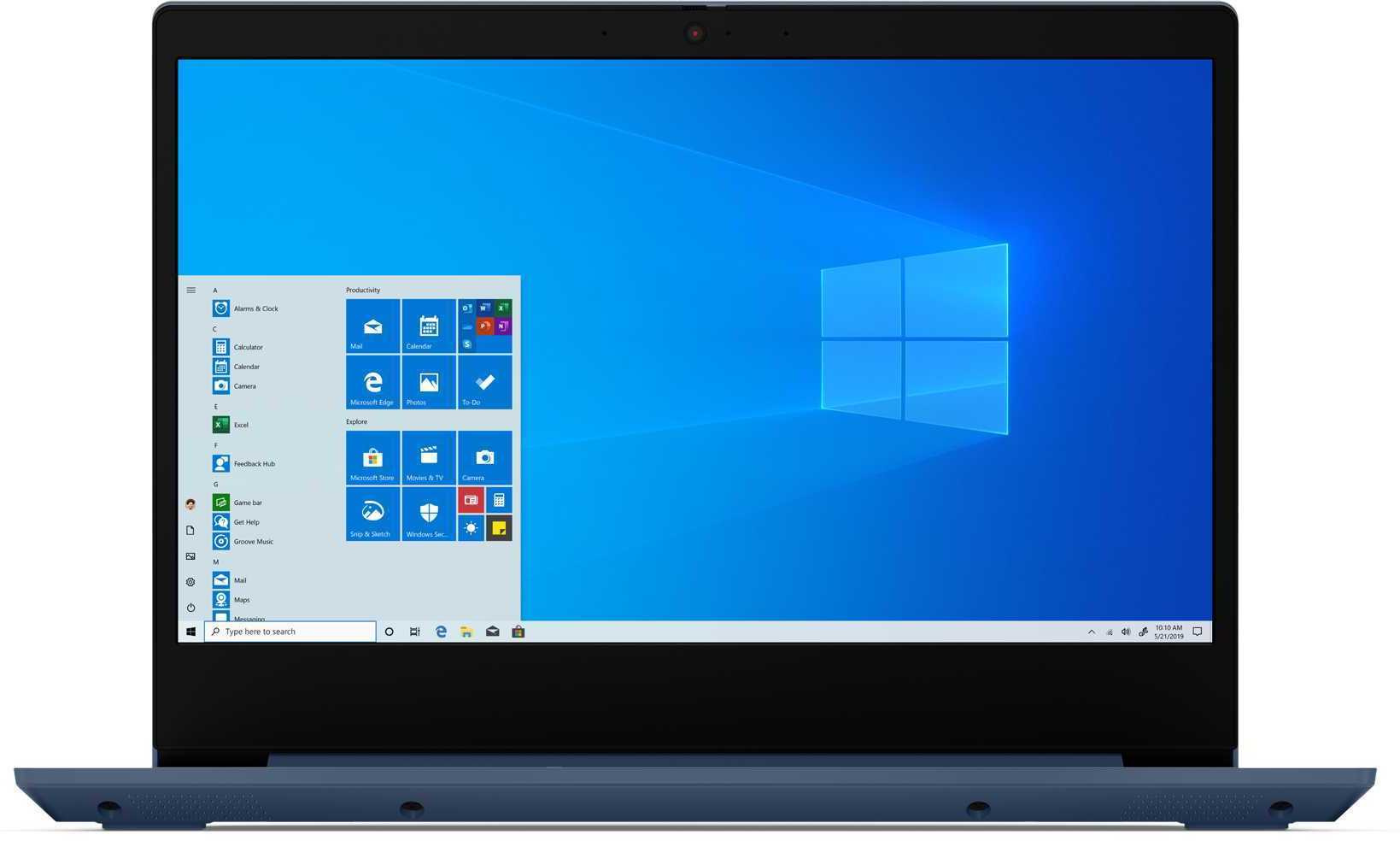 Ноутбук Lenovo IdeaPad 3 14IIL05 Core i3 1005G1 4Gb SSD128Gb Intel UHD Graphics 14" TN FHD (1920x1080) Windows 10 Home blue WiFi BT Cam (81WD0102RU) — фото 2