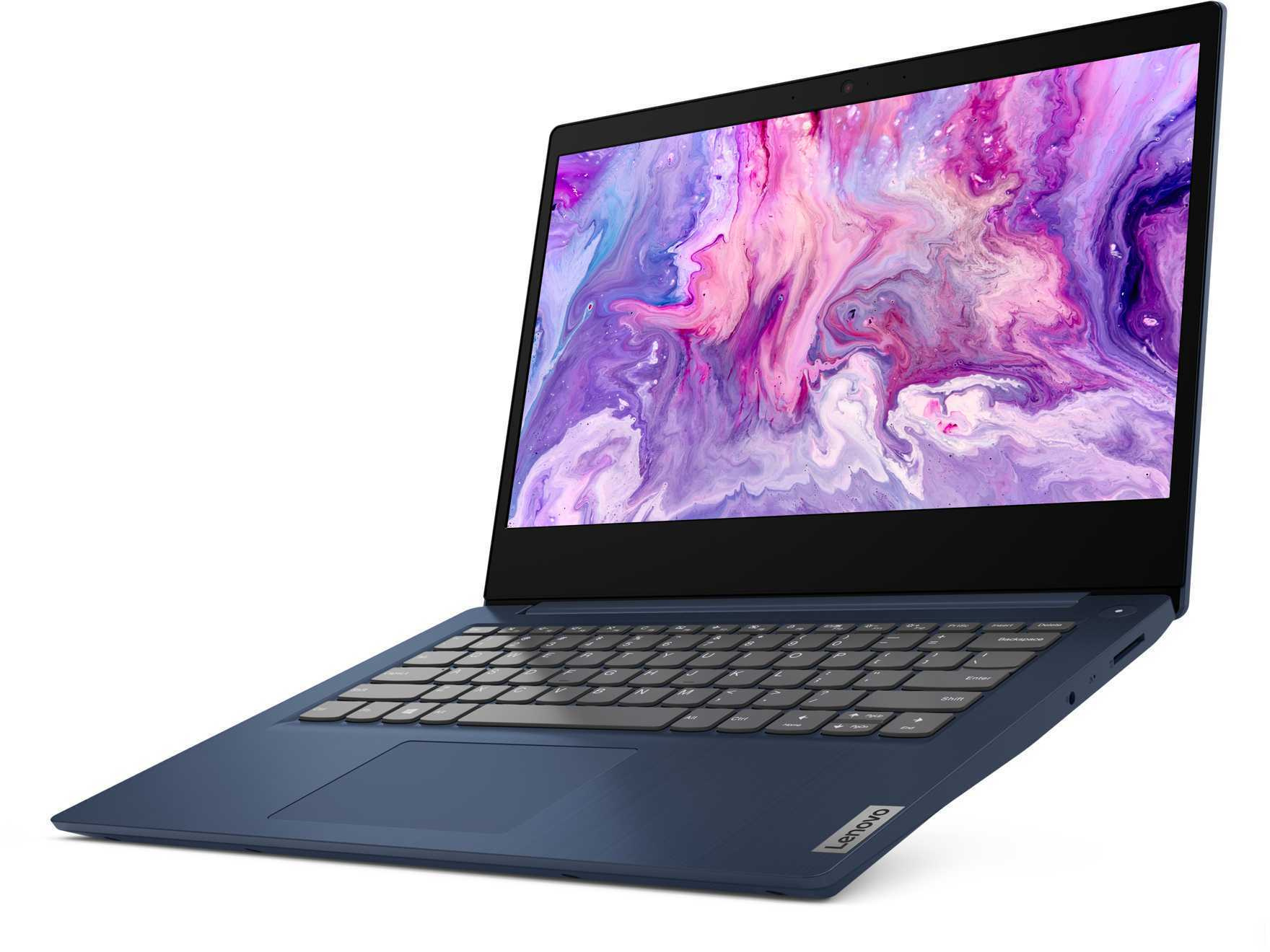 Ноутбук Lenovo IdeaPad 3 14IIL05 Core i3 1005G1 4Gb SSD128Gb Intel UHD Graphics 14" TN FHD (1920x1080) Windows 10 Home blue WiFi BT Cam (81WD0102RU) — фото 3