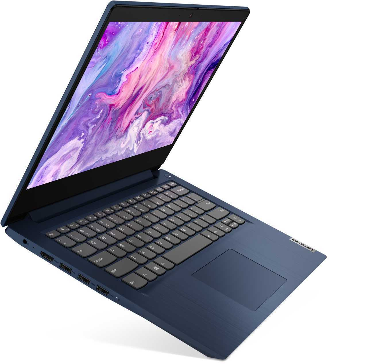 Ноутбук Lenovo IdeaPad 3 14IIL05 Core i3 1005G1 4Gb SSD128Gb Intel UHD Graphics 14" TN FHD (1920x1080) Windows 10 Home blue WiFi BT Cam (81WD0102RU) — фото 4