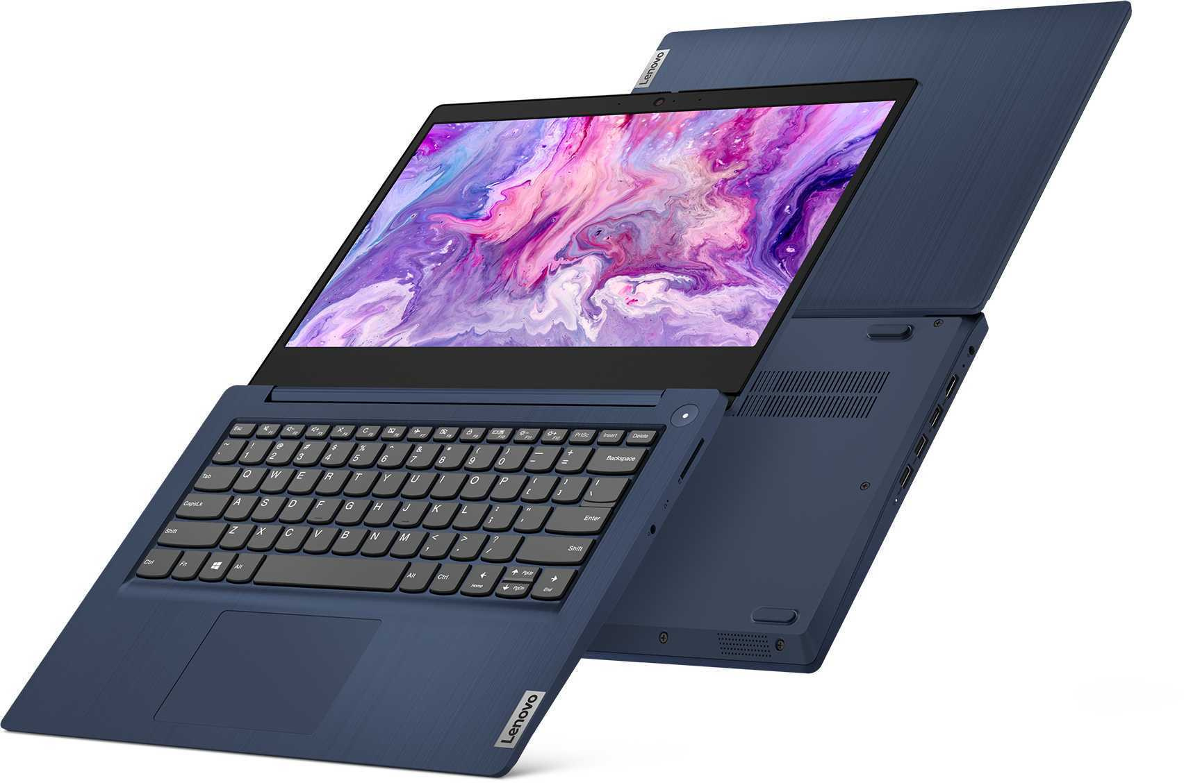 Ноутбук Lenovo IdeaPad 3 14IIL05 Core i3 1005G1 4Gb SSD128Gb Intel UHD Graphics 14" TN FHD (1920x1080) Windows 10 Home blue WiFi BT Cam (81WD0102RU) — фото 11