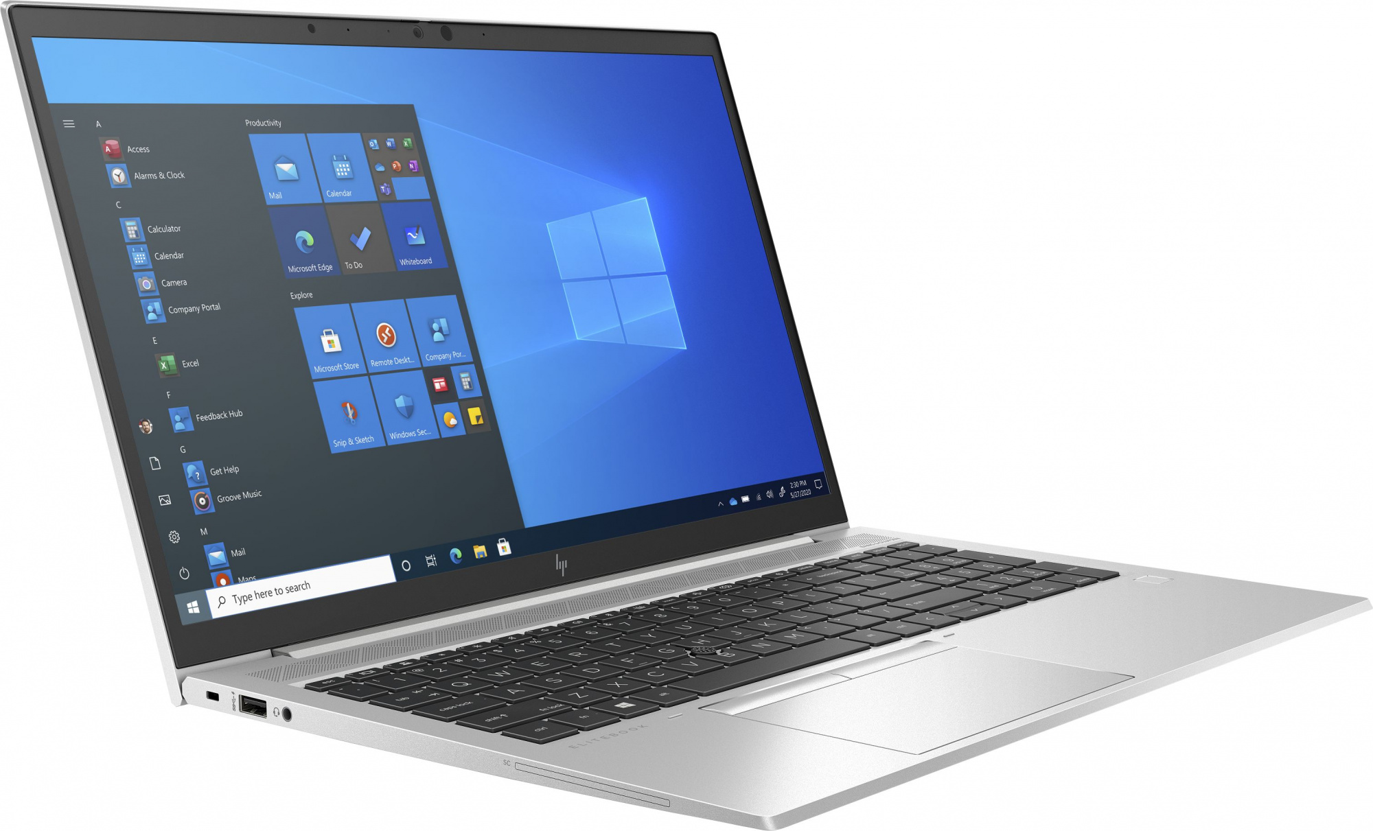 Ноутбук HP EliteBook 855 G8 Ryzen 5 Pro 5650U 16Gb SSD512Gb AMD Radeon 15.6" UWVA FHD (1920x1080) Windows 10 Professional 64 silver WiFi BT Cam (458Y0EA) — фото 3