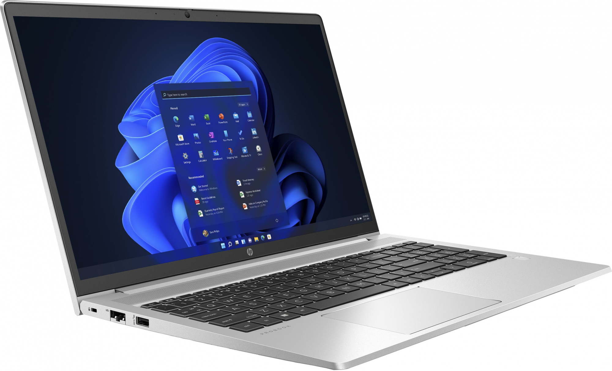 Ноутбук HP ProBook 450 G8 Core i5 1135G7 8Gb SSD256Gb Intel Iris Xe graphics 15.6" UWVA FHD (1920x1080) Windows 10 Professional 64 silver WiFi BT Cam (4B2V6EA) — фото 3