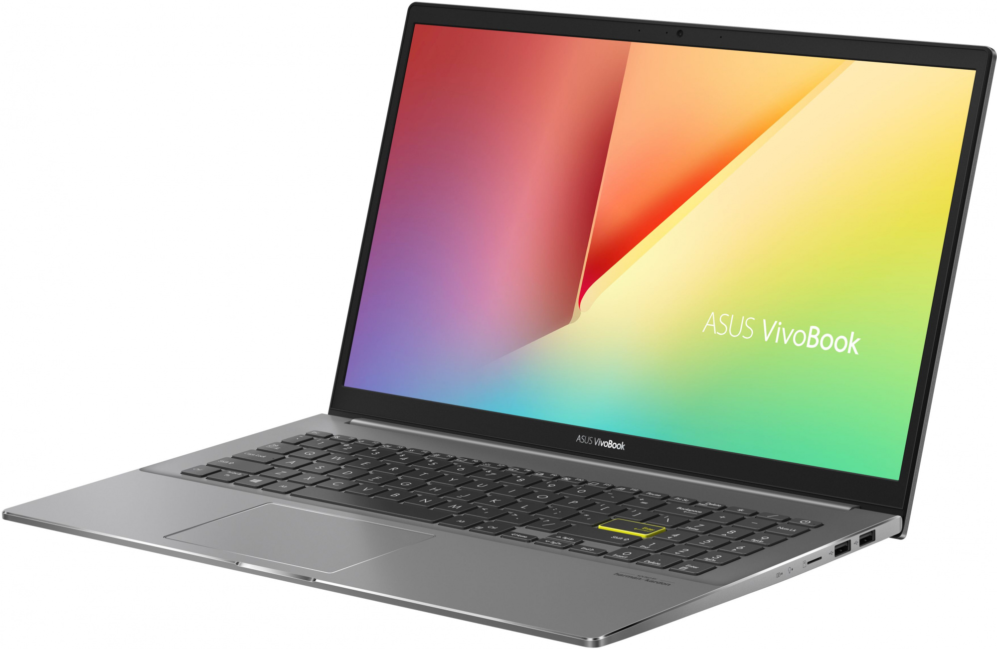 Ноутбук Asus VivoBook S533EA-BN240 Core i5 1135G7 8Gb SSD512Gb Intel Iris Xe graphics 15.6" IPS FHD (1920x1080) noOS black WiFi BT Cam (90NB0SF3-M06400) — фото 3