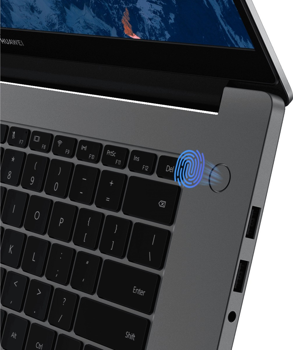 Ноутбук Huawei MateBook B3-520 Core i5 1135G7 8Gb SSD512Gb Intel Iris Xe graphics 15.6" IPS FHD (1920x1080) Windows 10 Professional grey WiFi BT Cam (53012KFG) — фото 11