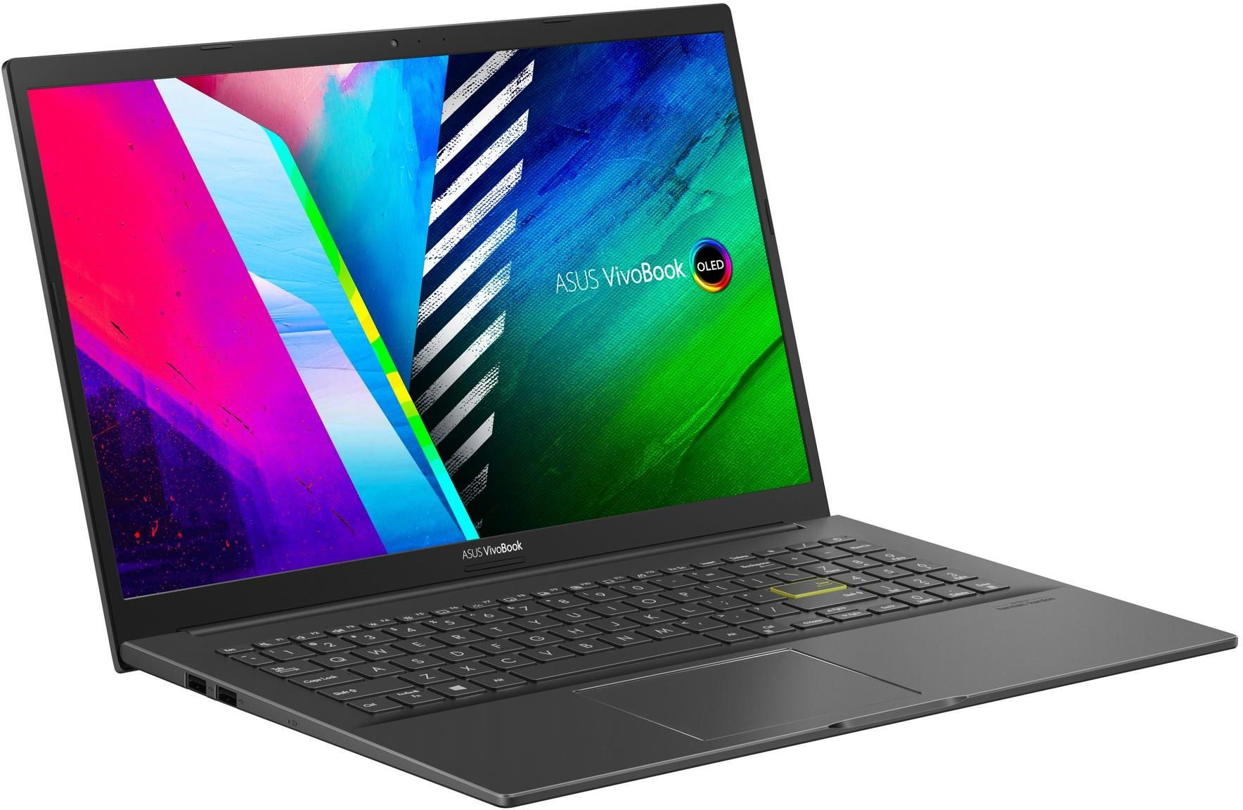 Ноутбук Asus VivoBook 15 OLED K513EA-L11950 Core i5 1135G7 16Gb SSD512Gb Intel Iris Xe graphics 15.6" OLED FHD (1920x1080) noOS black WiFi BT Cam (90NB0SG1-M30650) — фото 4