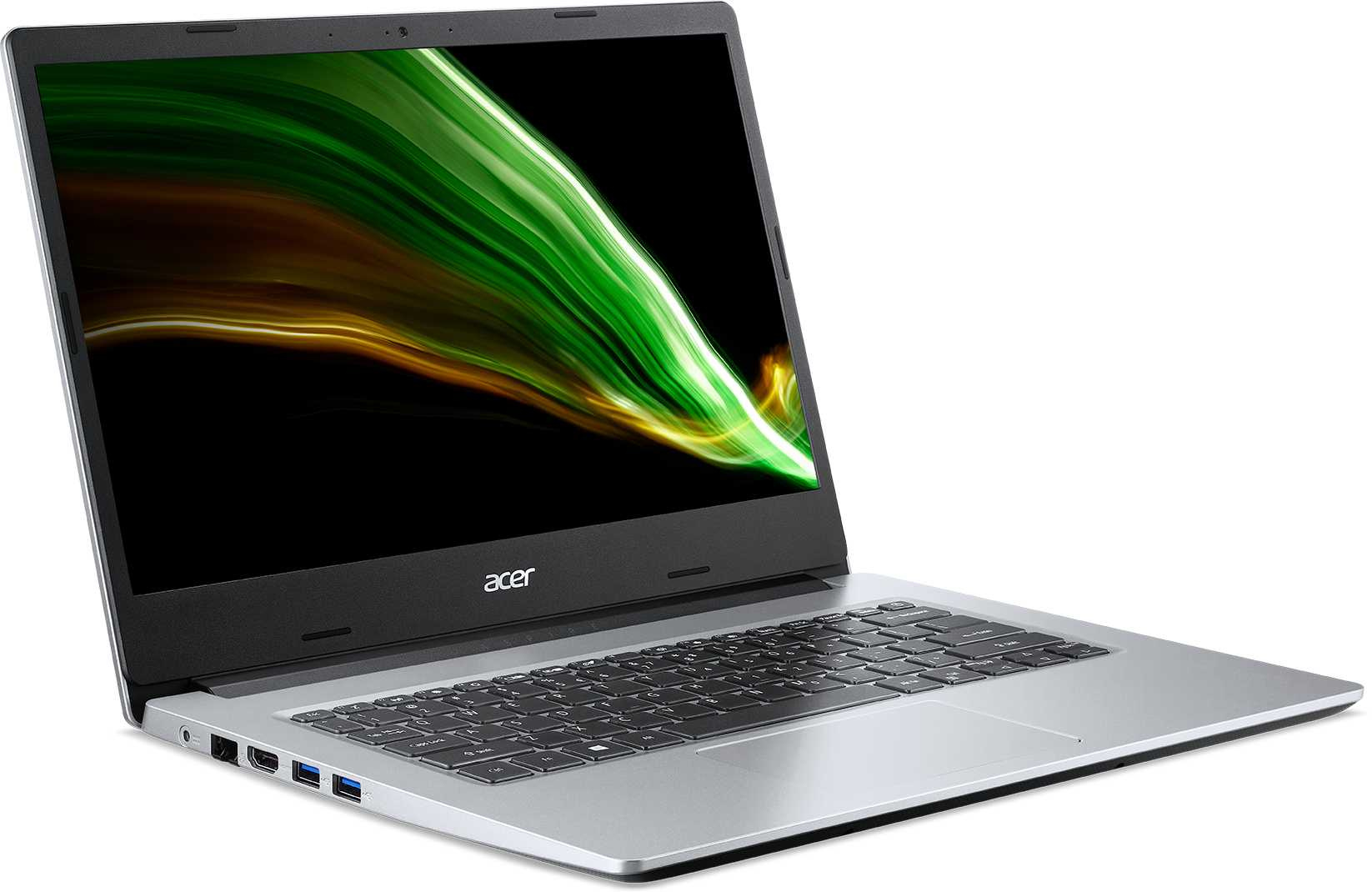Ноутбук Acer Aspire 1 A114-33-P9R1 Pentium Silver N6000 4Gb eMMC128Gb Intel UHD Graphics 14" IPS FHD (1920x1080) Windows 11 Home silver WiFi BT Cam (NX.A7VER.00U) — фото 2