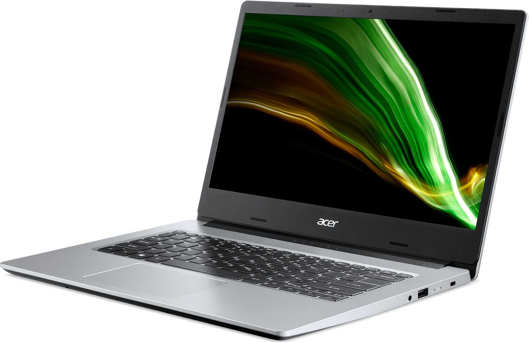 Ноутбук Acer Aspire 1 A114-33-P9R1 Pentium Silver N6000 4Gb eMMC128Gb Intel UHD Graphics 14" IPS FHD (1920x1080) Windows 11 Home silver WiFi BT Cam (NX.A7VER.00U) — фото 3