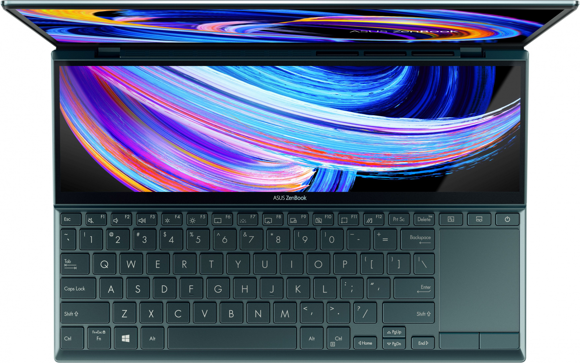 Ноутбук Asus ZenBook Duo UX482EGR-HY370W Core i7 1195G7 16Gb SSD1Tb NVIDIA GeForce MX450 2Gb 14" IPS Touch FHD (1920x1080) Windows 11 Home blue WiFi BT Cam Bag (90NB0S51-M002T0) — фото 7