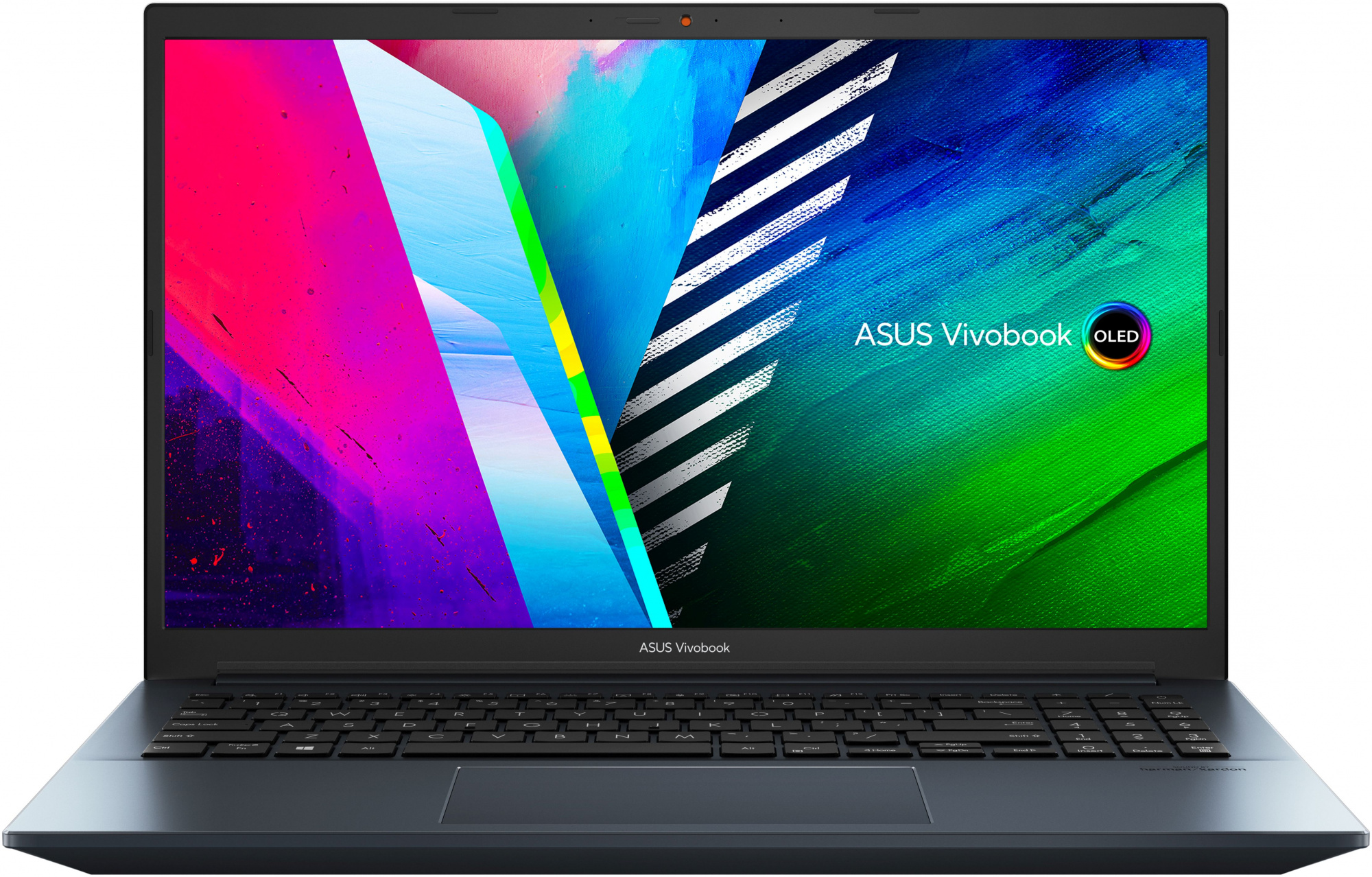 Ноутбук Asus Vivobook Pro 15 OLED M3500QC-L1340W Ryzen 5 5600H 16Gb SSD512Gb NVIDIA GeForce RTX 3050 4Gb 15.6" OLED FHD (1920x1080) Windows 11 Home blue WiFi BT Cam (90NB0UT2-M004L0)