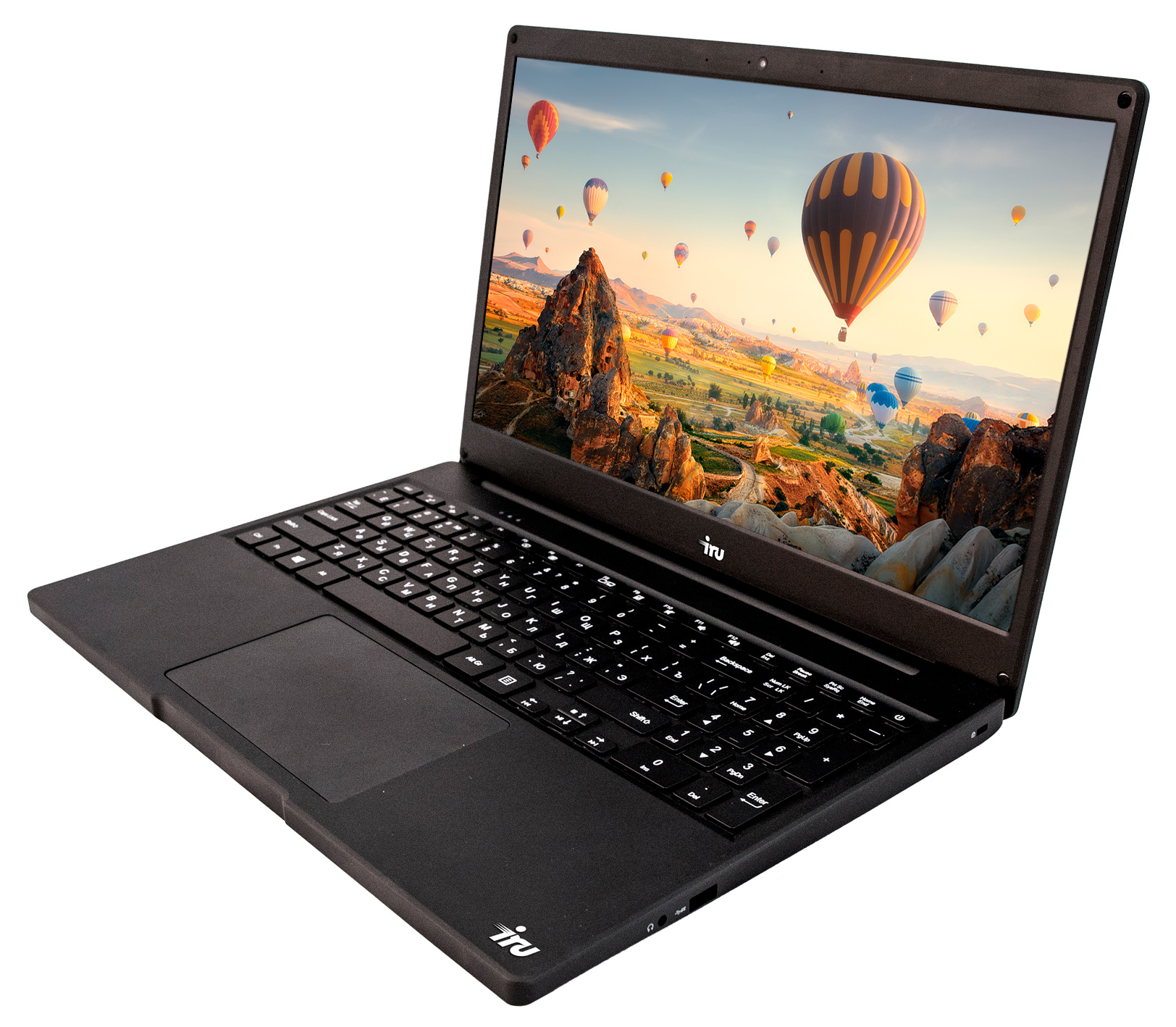 Ноутбук IRU Калибр 15Y Core i7 8550U 16Gb SSD480Gb Intel UHD Graphics 620 15.6" IPS FHD (1920x1080) Windows 10 Home Single Language 64 black WiFi BT Cam 8000mAh (1657836) — фото 3