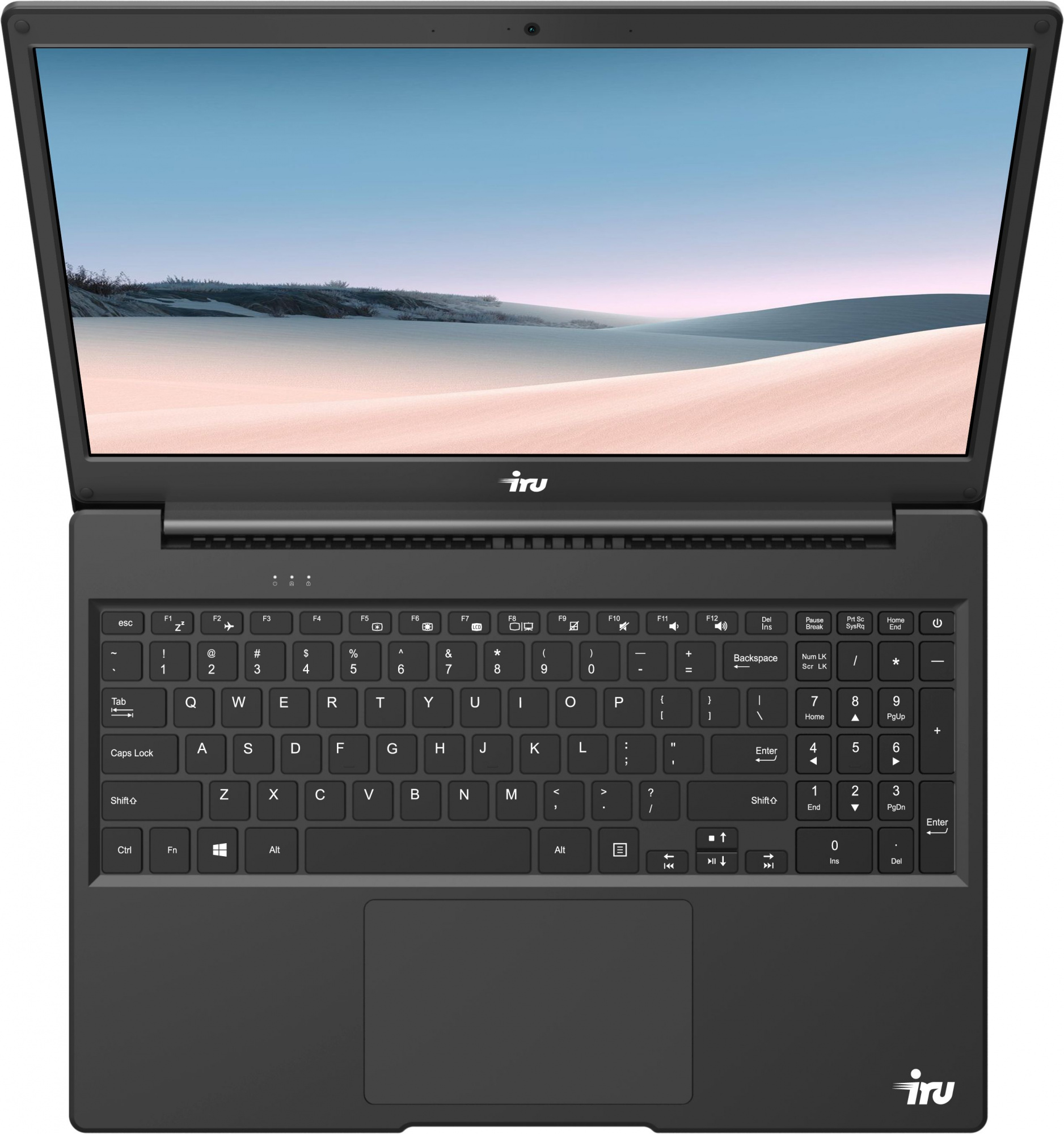 Ноутбук IRU Калибр 15Y Core i7 8550U 8Gb SSD240Gb Intel UHD Graphics 620 15.6" IPS FHD (1920x1080) Free DOS black WiFi BT Cam 8000mAh (1738018) — фото 4