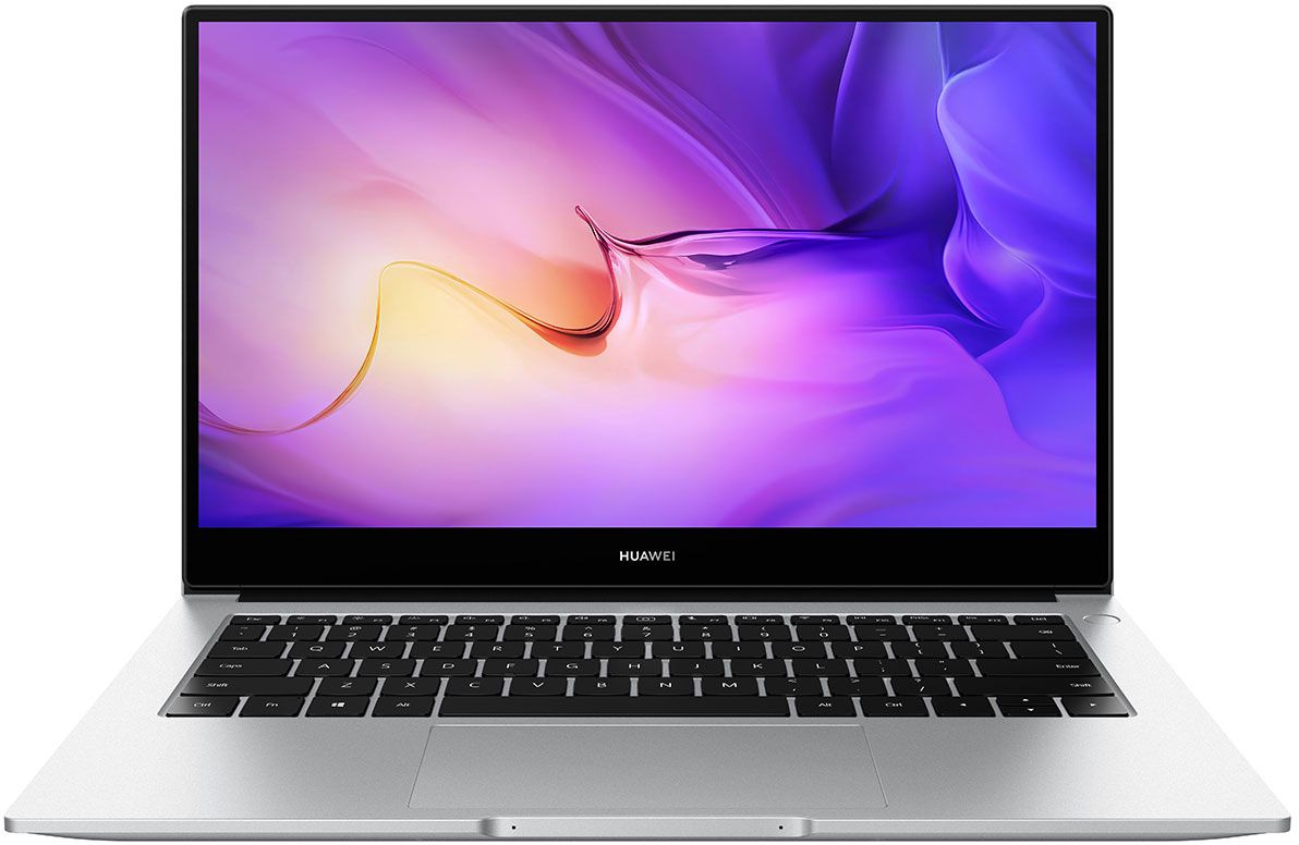 Ноутбук Huawei MateBook D 14 NbD-WDH9 Core i5 1135G7 8Gb SSD512Gb Intel Iris Xe graphics 14" IPS FHD (1920x1080) Windows 11 Home silver WiFi BT Cam (53013ERM)