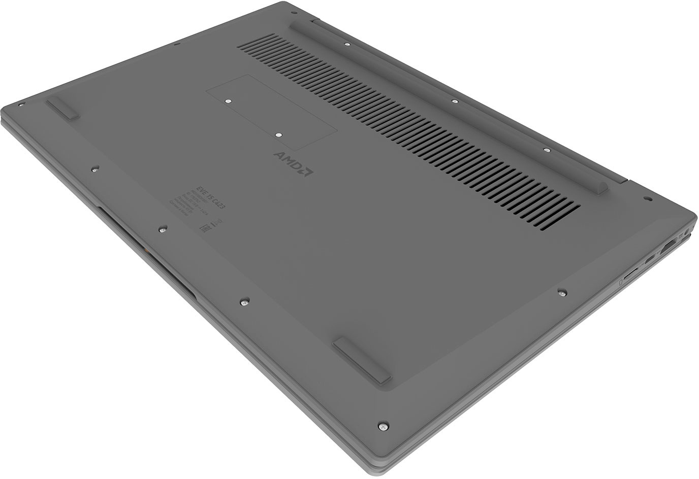 Ноутбук Digma EVE 15 C423 Ryzen 3 3200U 8Gb SSD512Gb AMD Radeon Vega 3 15.6" IPS FHD (1920x1080) Windows 11 Professional Multi Language 64 grey space WiFi BT Cam 4000mAh (NR3158DXW01) — фото 6