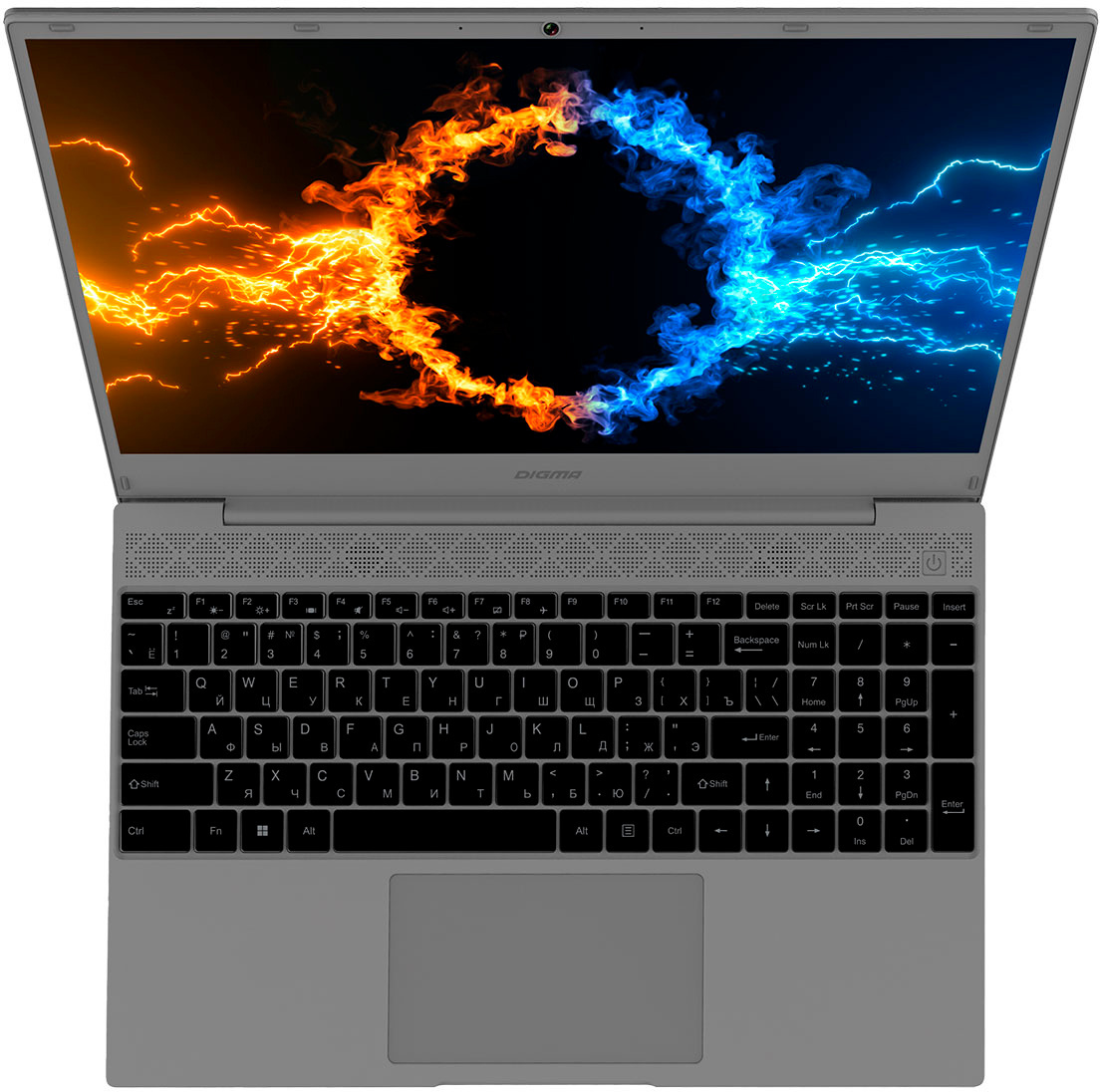 Ноутбук Digma EVE 15 C423 Ryzen 5 3500U 8Gb SSD512Gb AMD Radeon Vega 8 15.6" IPS FHD (1920x1080) Windows 11 Professional Multi Language 64 grey space WiFi BT Cam 4000mAh (NR5158DXW01) — фото 3