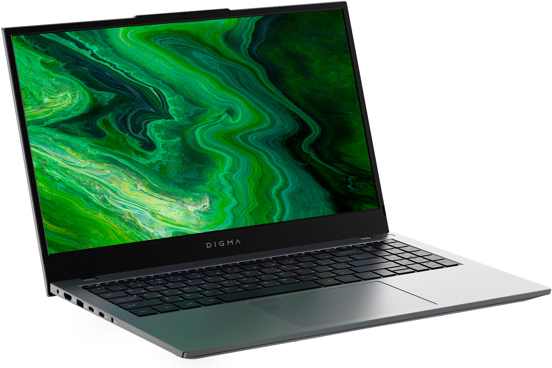 Ноутбук Digma Pro Fortis M Core i7 10710U 16Gb SSD512Gb Intel UHD Graphics 15.6" IPS FHD (1920x1080) Windows 11 Professional Multi Language 64 grey WiFi BT Cam 4250mAh (DN15P7-ADXW01) — фото 5