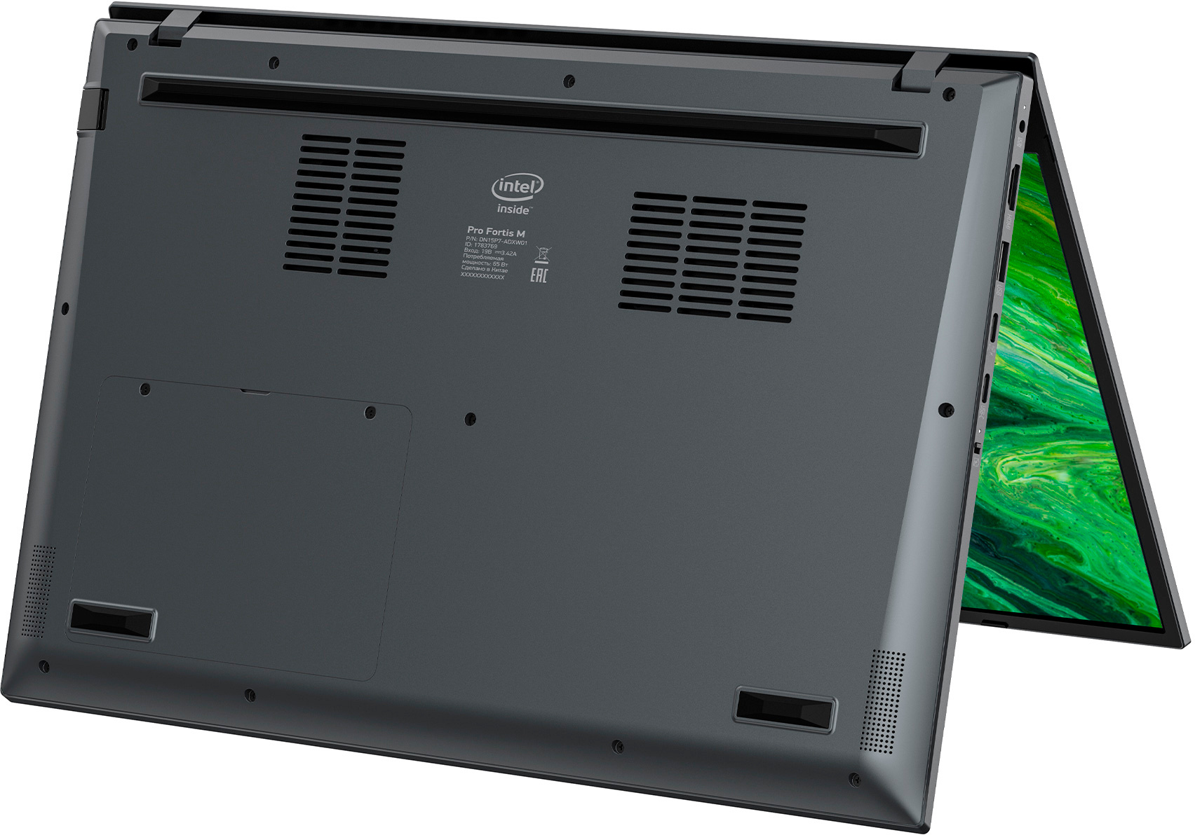 Ноутбук Digma Pro Fortis M Core i7 10710U 16Gb SSD512Gb Intel UHD Graphics 15.6" IPS FHD (1920x1080) Windows 11 Professional Multi Language 64 grey WiFi BT Cam 4250mAh (DN15P7-ADXW01) — фото 9