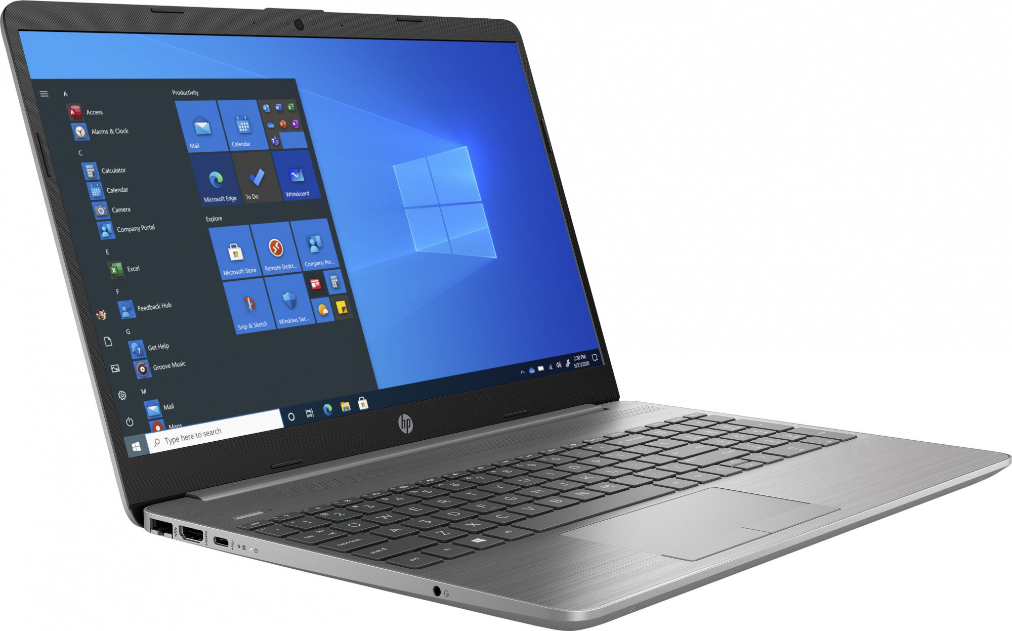 Ноутбук HP 250 G8 Core i7 1165G7 8Gb SSD512Gb Intel Iris Xe graphics 15.6" IPS FHD (1920x1080) Free DOS 3.0 silver WiFi BT Cam (32M39EA) — фото 2