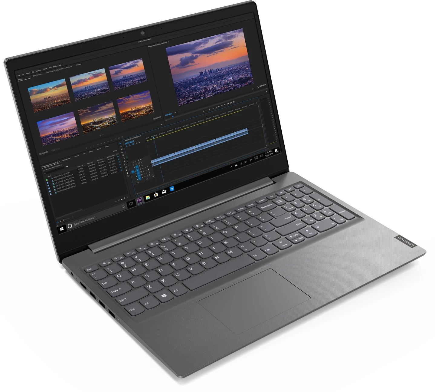 Ноутбук Lenovo V15-IIL Core i5 1035G1 8Gb SSD512Gb Intel UHD Graphics 15.6" TN FHD (1920x1080) noOS grey WiFi BT Cam (82C500FNRU) — фото 2