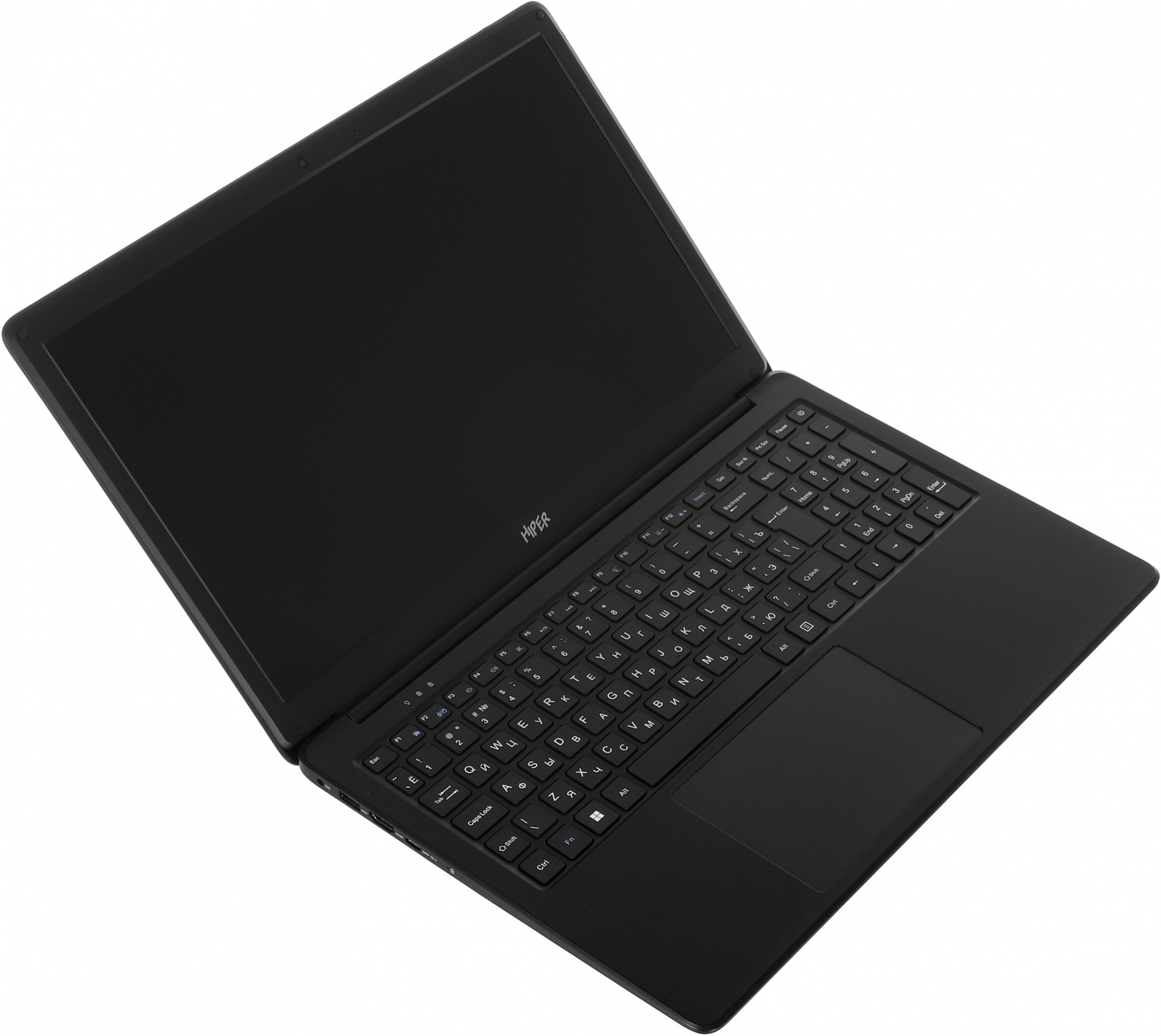 Ноутбук Hiper Workbook N15RP Ryzen 5 3500U 16Gb SSD512Gb AMD Radeon Vega 8 15.6" IPS FHD (1920x1080) Astra Linux black WiFi BT Cam 6000mAh (N15RP96AS) — фото 2