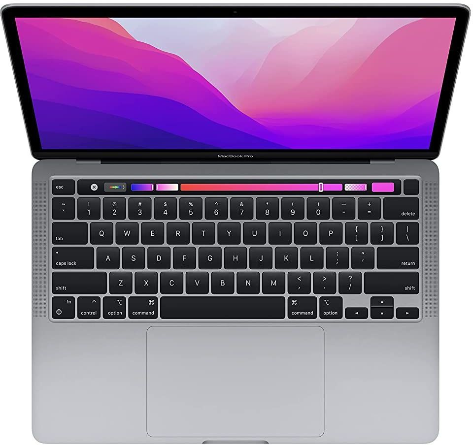 Ноутбук Apple MacBook Pro A2338 M2 8 core 8Gb SSD512Gb/10 core GPU 13.3" IPS (2560x1600)/ENGKBD Mac OS grey space WiFi BT Cam (MNEJ3LL/A) — фото 2