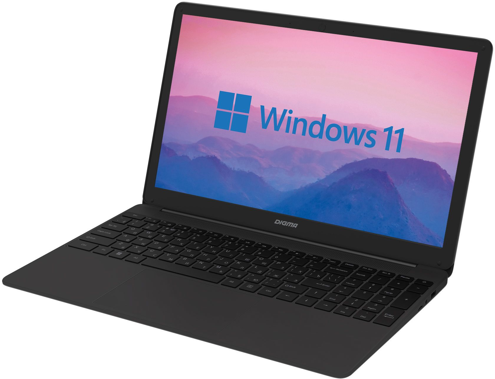 Ноутбук Digma EVE 15 P417 Pentium Silver N5030 8Gb SSD256Gb Intel UHD Graphics 605 15.6" IPS FHD (1920x1080) Windows 11 Home black WiFi BT Cam 5000mAh (NN5158CXW01) — фото 13