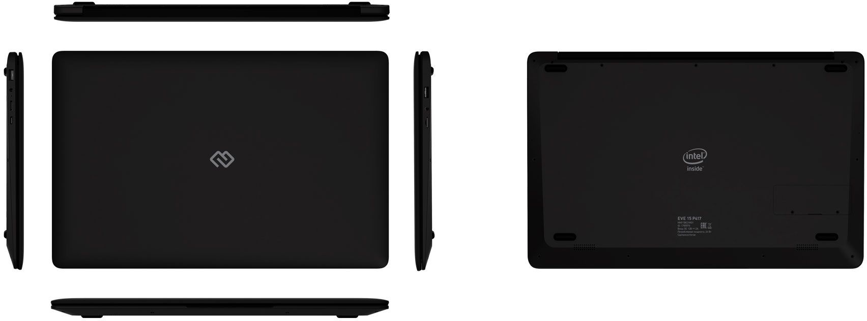Ноутбук Digma EVE 15 P417 Pentium Silver N5030 8Gb SSD256Gb Intel UHD Graphics 605 15.6" IPS FHD (1920x1080) Windows 11 Home black WiFi BT Cam 5000mAh (NN5158CXW01) — фото 16