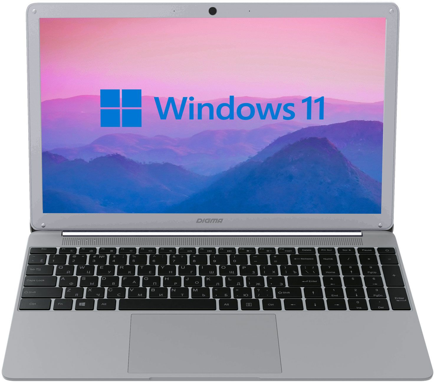 Ноутбук Digma EVE 15 P418 Pentium Silver N5030 8Gb SSD256Gb Intel UHD Graphics 605 15.6" IPS IPS FHD (1920x1080) Windows 11 Home grey WiFi BT Cam 5000mAh (NN5158CXW02)