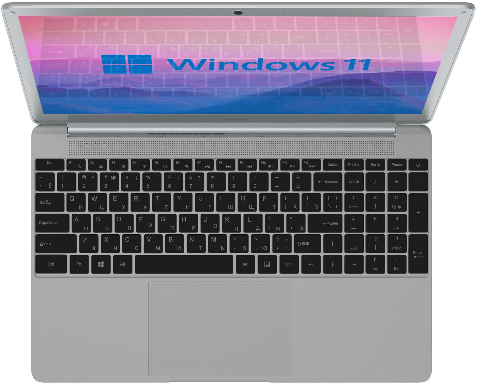 Ноутбук Digma EVE 15 P418 Pentium Silver N5030 8Gb SSD256Gb Intel UHD Graphics 605 15.6" IPS IPS FHD (1920x1080) Windows 11 Home grey WiFi BT Cam 5000mAh (NN5158CXW02) — фото 2