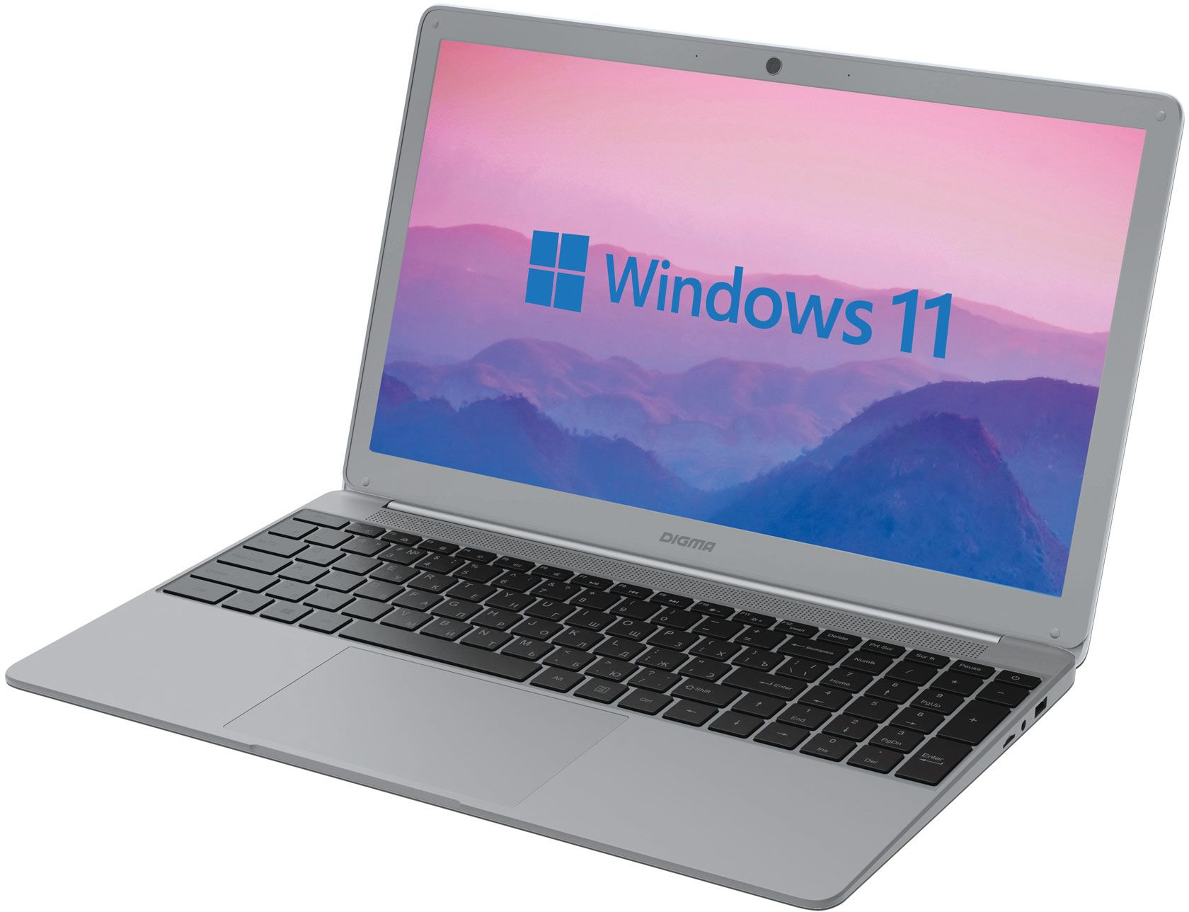 Ноутбук Digma EVE 15 P418 Pentium Silver N5030 8Gb SSD256Gb Intel UHD Graphics 605 15.6" IPS IPS FHD (1920x1080) Windows 11 Home grey WiFi BT Cam 5000mAh (NN5158CXW02) — фото 3