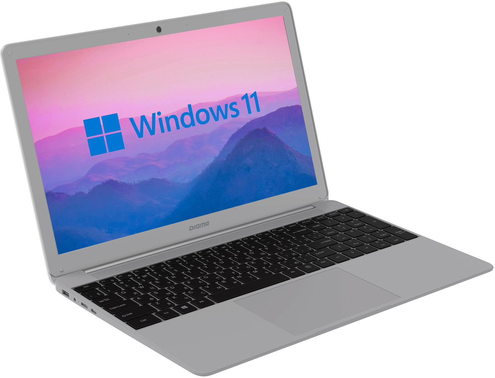 Ноутбук Digma EVE 15 P418 Pentium Silver N5030 8Gb SSD256Gb Intel UHD Graphics 605 15.6" IPS IPS FHD (1920x1080) Windows 11 Home grey WiFi BT Cam 5000mAh (NN5158CXW02) — фото 4