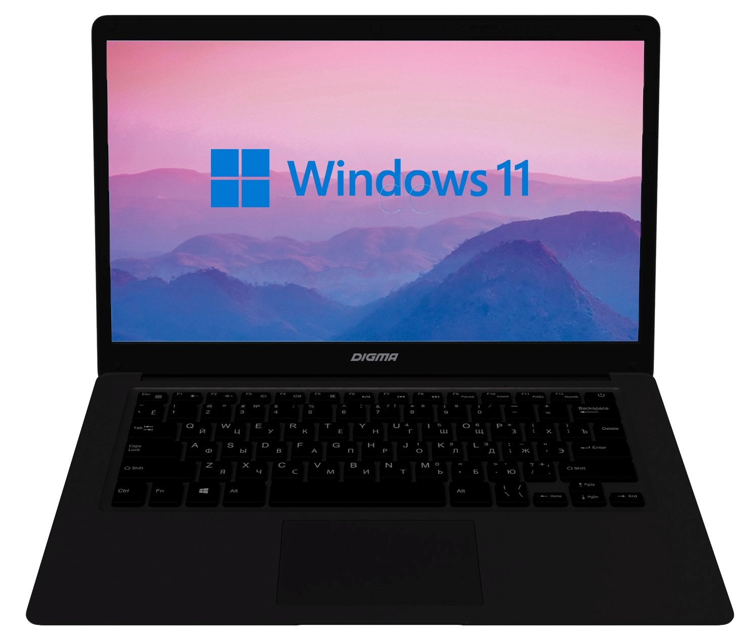 Ноутбук Digma EVE 14 C414 Celeron N4000 4Gb eMMC128Gb Intel UHD Graphics 600 14" IPS FHD (1920x1080) Windows 11 Home Single Language 64 black WiFi BT Cam 5000mAh (NCN144BXW03) — фото 9