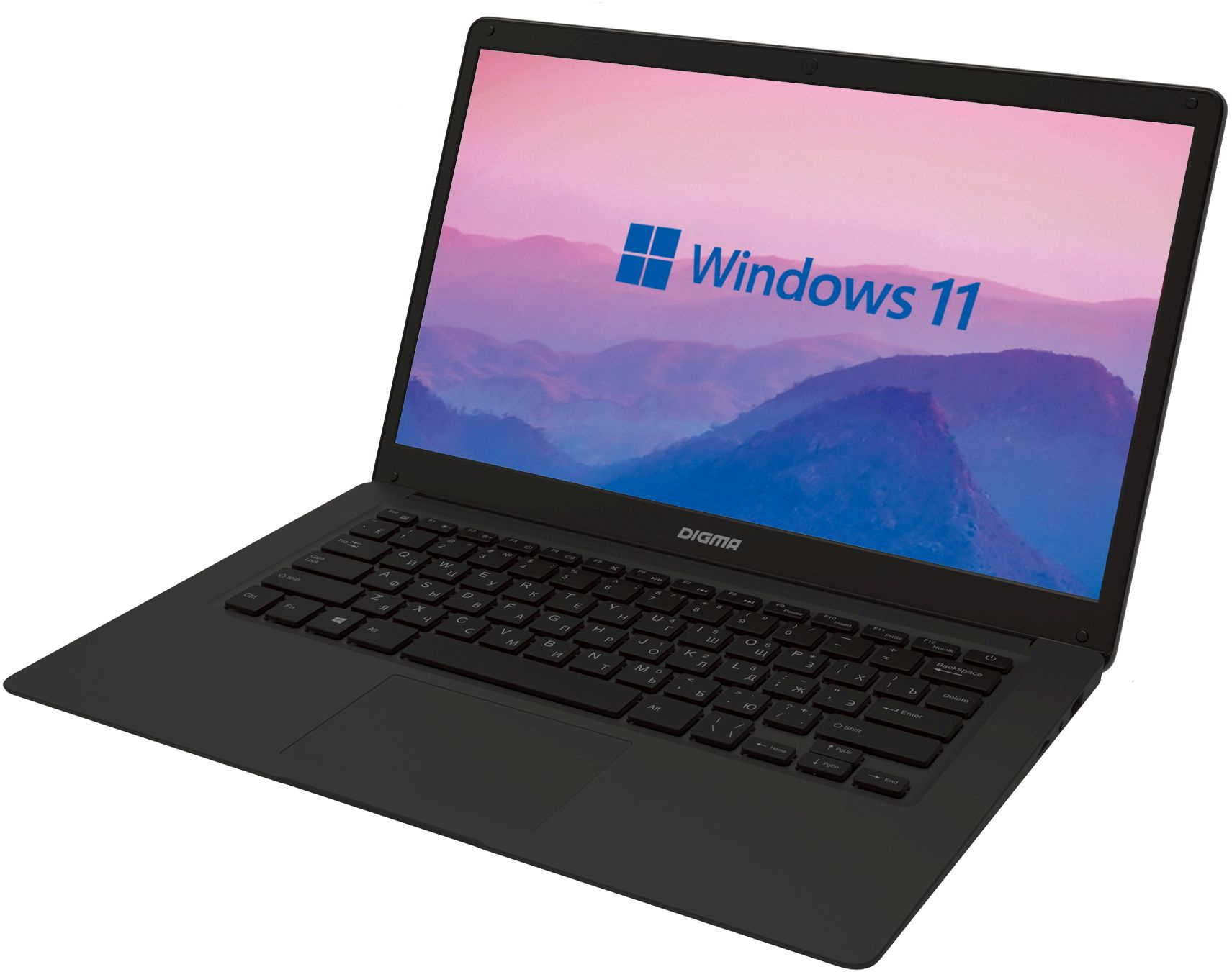 Ноутбук Digma EVE 14 C414 Celeron N4000 4Gb eMMC128Gb Intel UHD Graphics 600 14" IPS FHD (1920x1080) Windows 11 Home Single Language 64 black WiFi BT Cam 5000mAh (NCN144BXW03) — фото 11
