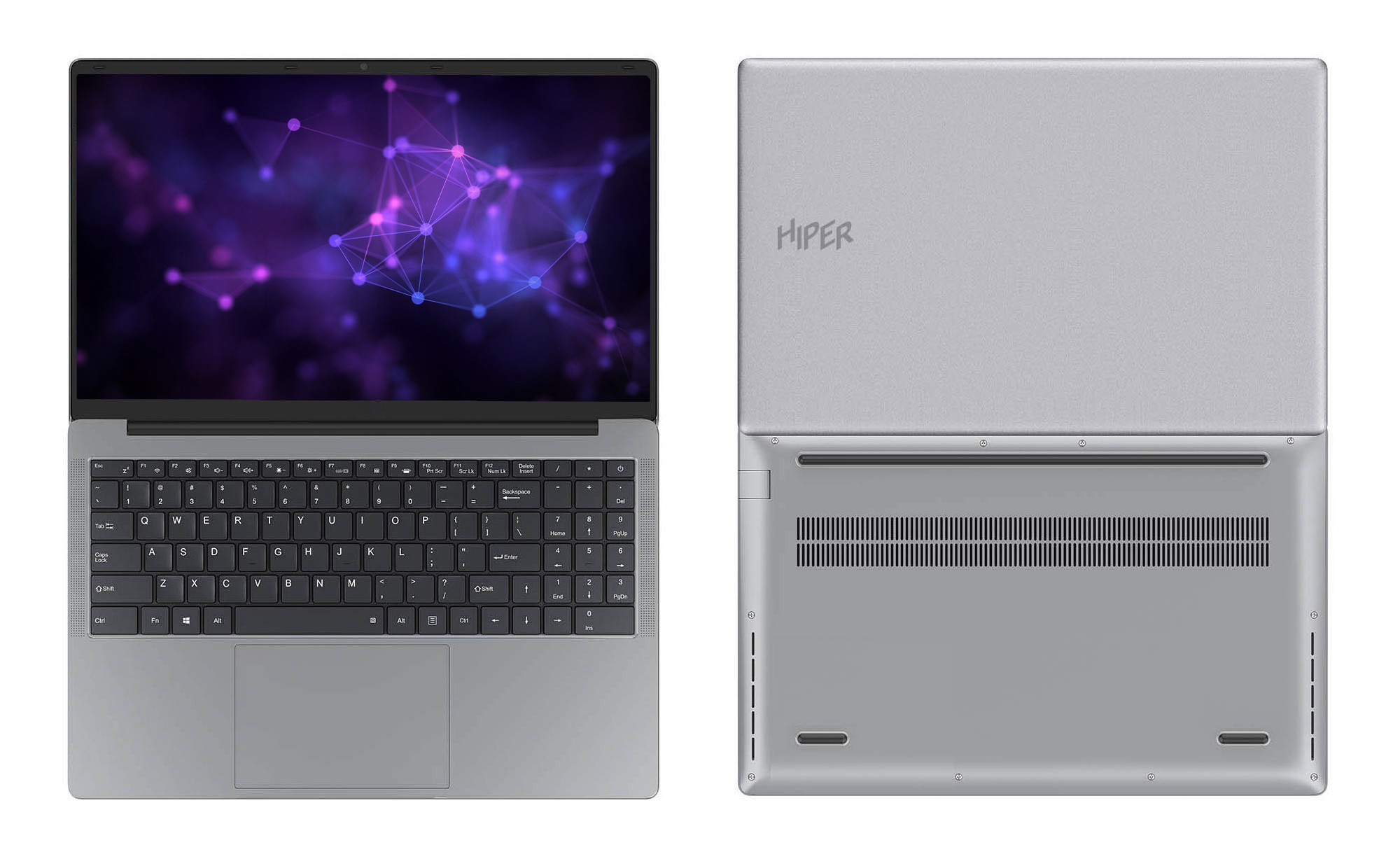 Ноутбук Hiper Dzen MTL1569 Core i5 1135G7 16Gb SSD512Gb NVIDIA GeForce MX450 2Gb 15.6" IPS FHD (1920x1080) Windows 10 Home grey WiFi BT Cam 5700mAh (7QEKH4OD) — фото 4