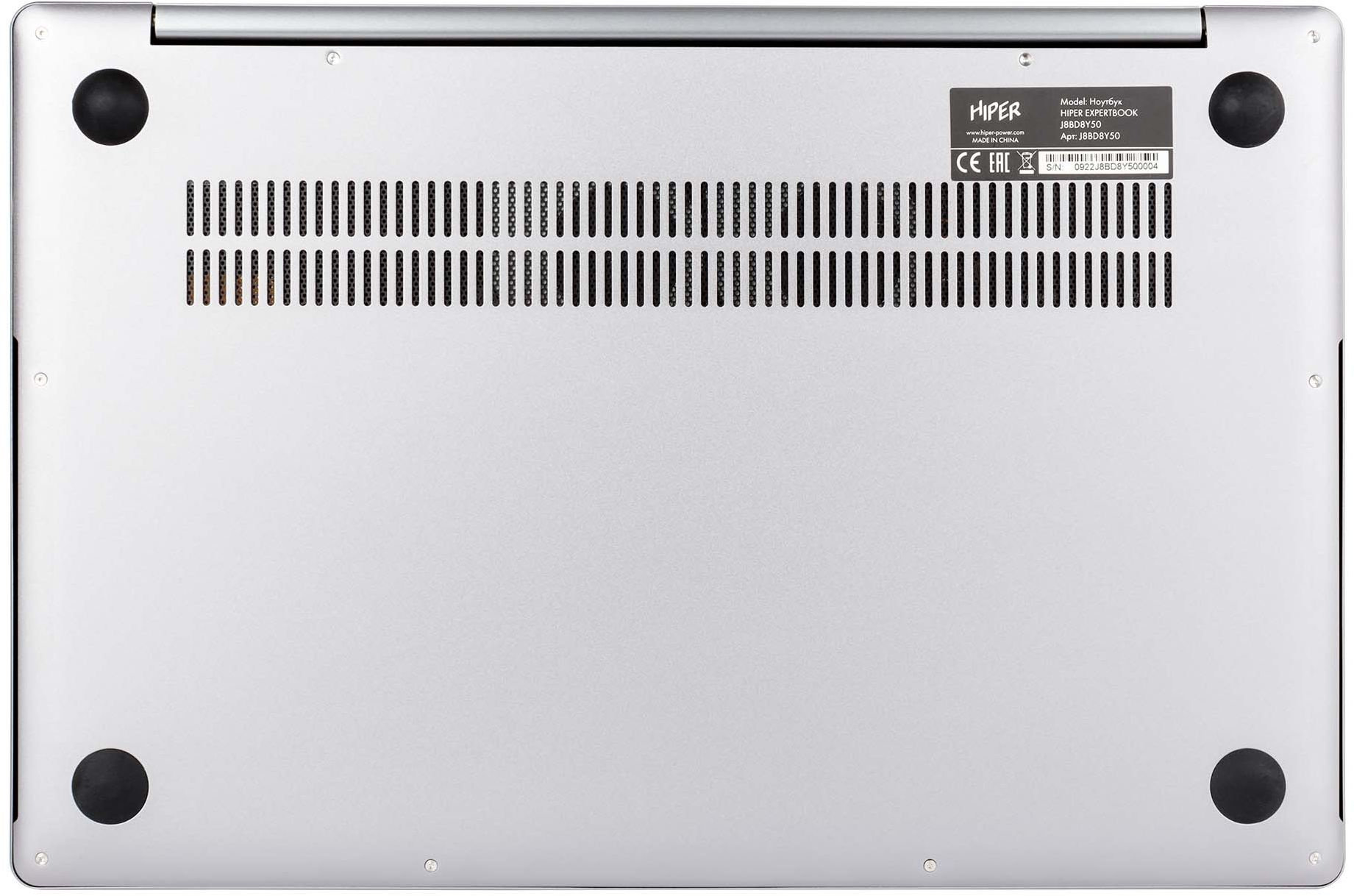 Ноутбук Hiper Expertbook Ryzen 7 5800U 16Gb SSD512Gb AMD Radeon 15.6" IPS FHD (1920x1080) Free DOS grey WiFi BT Cam 4800mAh (J8BD8Y50) — фото 14