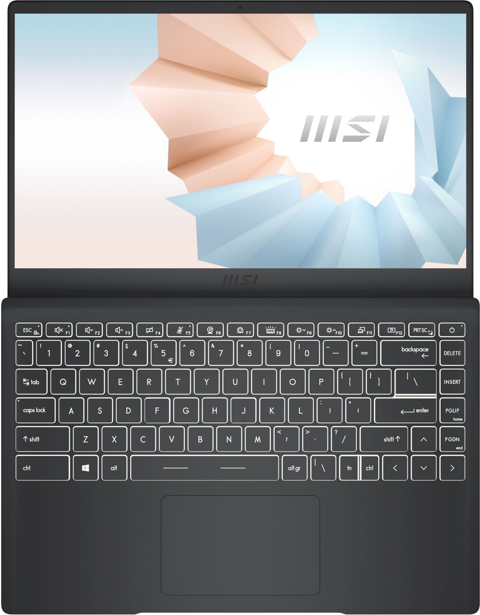 Ноутбук MSI Modern 14 B5M-244XRU Ryzen 5 5500U 16Gb SSD512Gb AMD Radeon 14" IPS FHD (1920x1080) noOS dk.grey WiFi BT Cam (9S7-14DL24-244) — фото 2