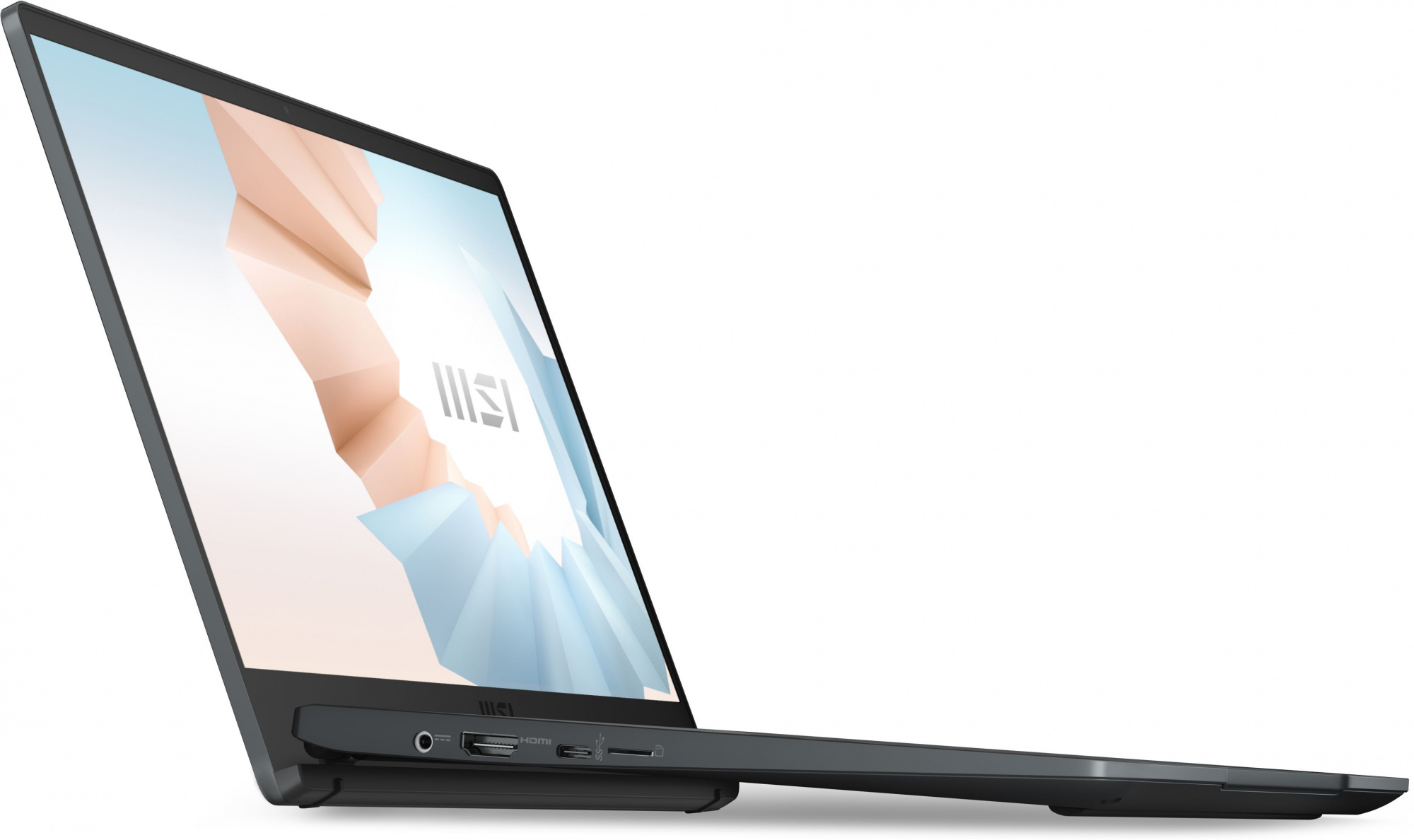 Ноутбук MSI Modern 14 B5M-244XRU Ryzen 5 5500U 16Gb SSD512Gb AMD Radeon 14" IPS FHD (1920x1080) noOS dk.grey WiFi BT Cam (9S7-14DL24-244) — фото 8