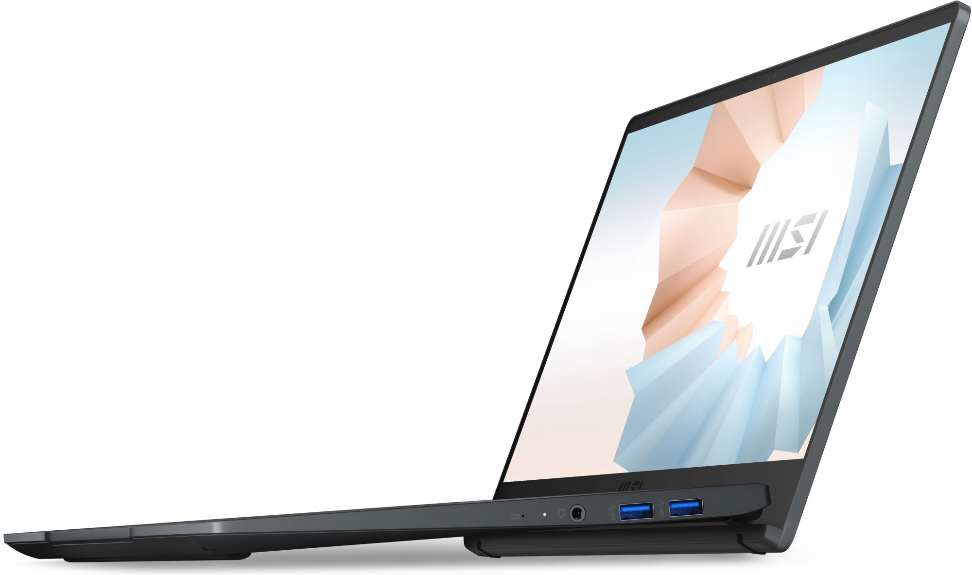Ноутбук MSI Modern 14 B5M-244XRU Ryzen 5 5500U 16Gb SSD512Gb AMD Radeon 14" IPS FHD (1920x1080) noOS dk.grey WiFi BT Cam (9S7-14DL24-244) — фото 9