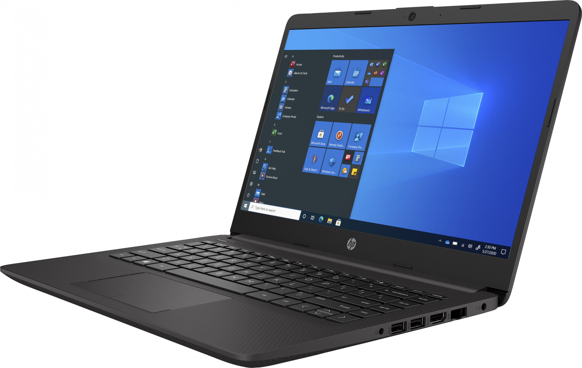 Ноутбук HP 240 G8 Core i3 1005G1 8Gb SSD256Gb Intel UHD Graphics 14" IPS FHD (1920x1080) Windows 10 Home 64 black WiFi BT Cam (43W55EA) — фото 3