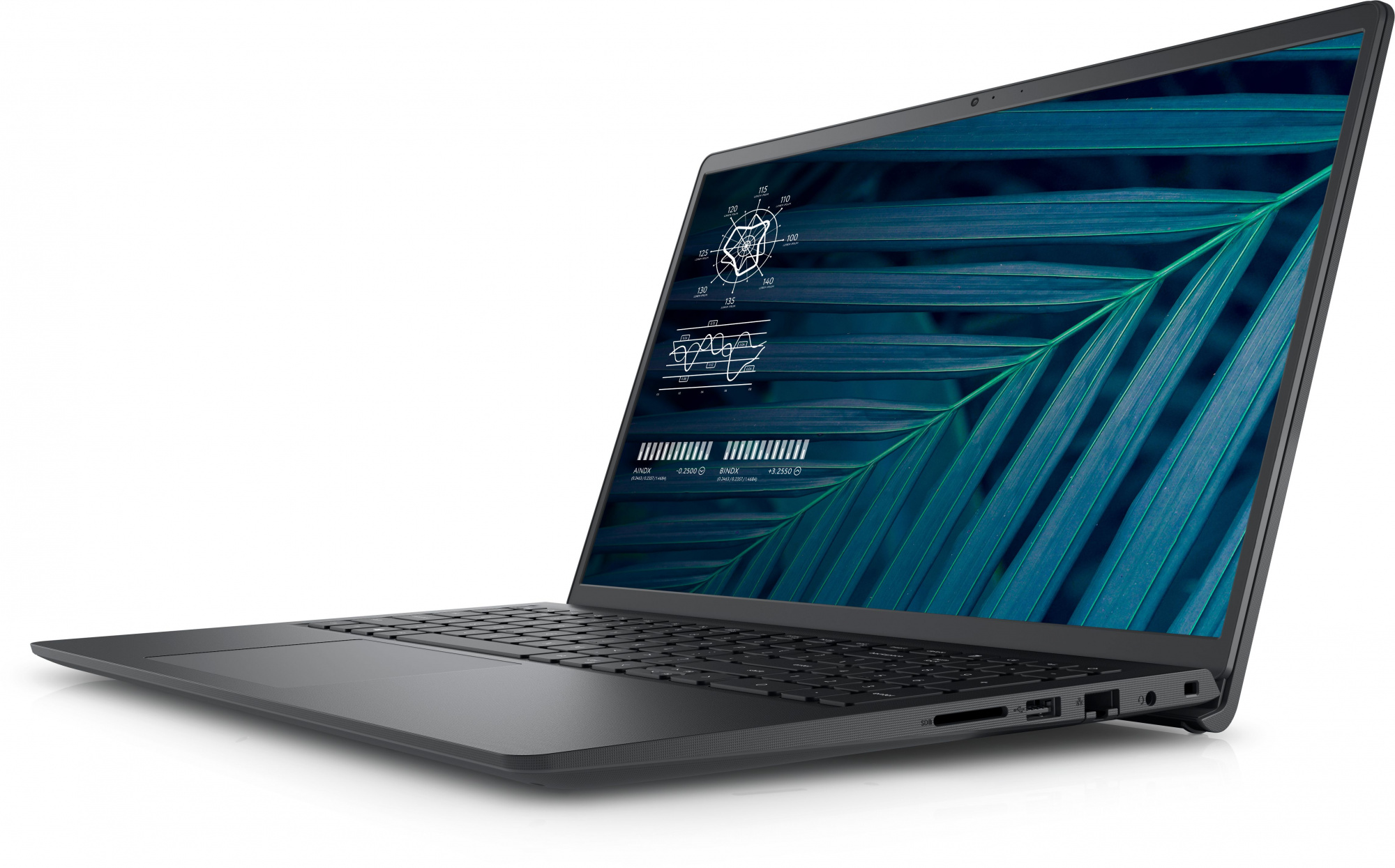 Ноутбук Dell Vostro 3510 Core i7 1165G7 8Gb SSD512Gb NVIDIA GeForce MX350 2Gb 15.6" WVA FHD (1920x1080)/ENGKBD Free DOS black WiFi BT Cam (210-AZZU) — фото 2