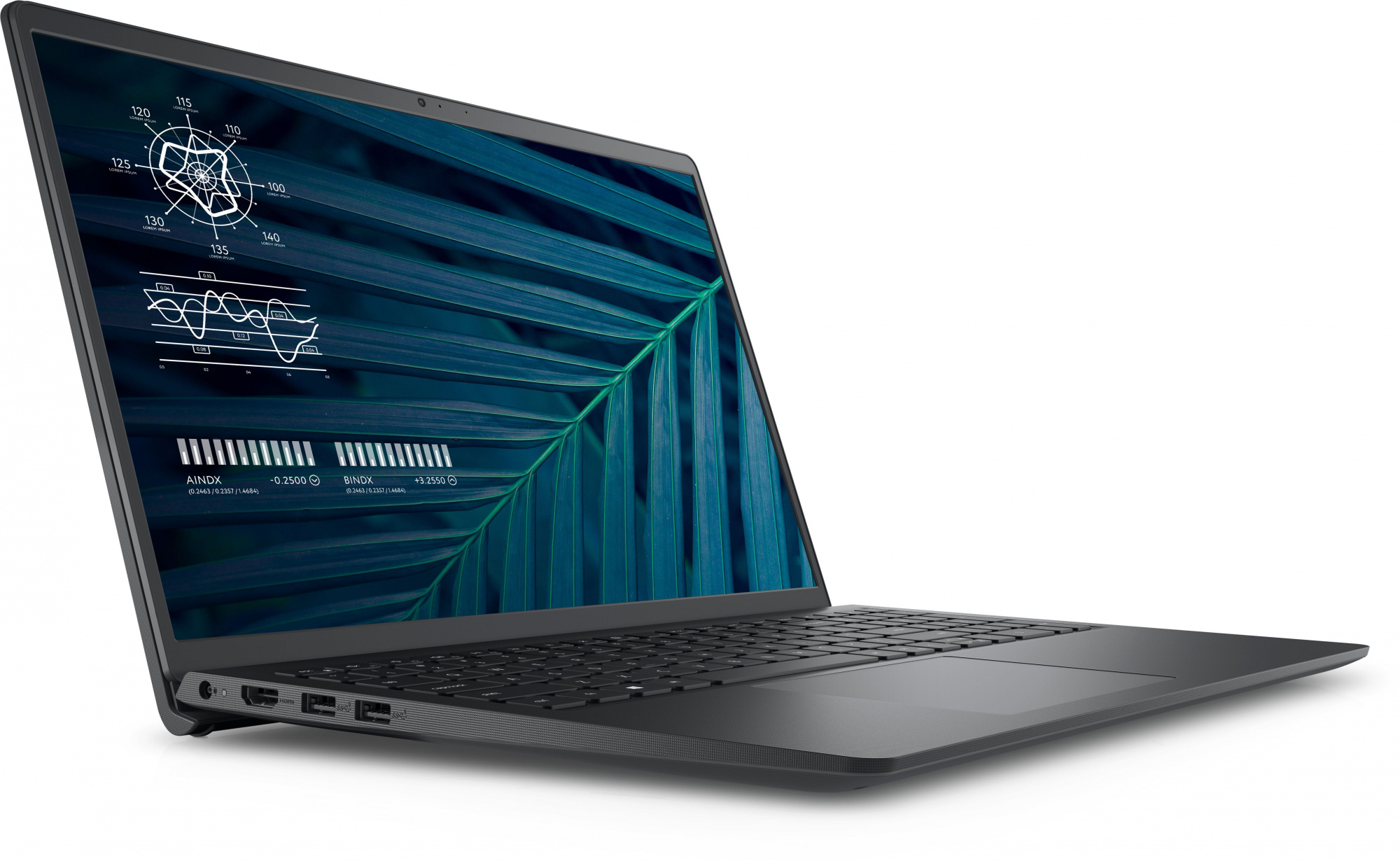 Ноутбук Dell Vostro 3510 Core i7 1165G7 8Gb SSD512Gb NVIDIA GeForce MX350 2Gb 15.6" WVA FHD (1920x1080)/ENGKBD Free DOS black WiFi BT Cam (210-AZZU) — фото 3