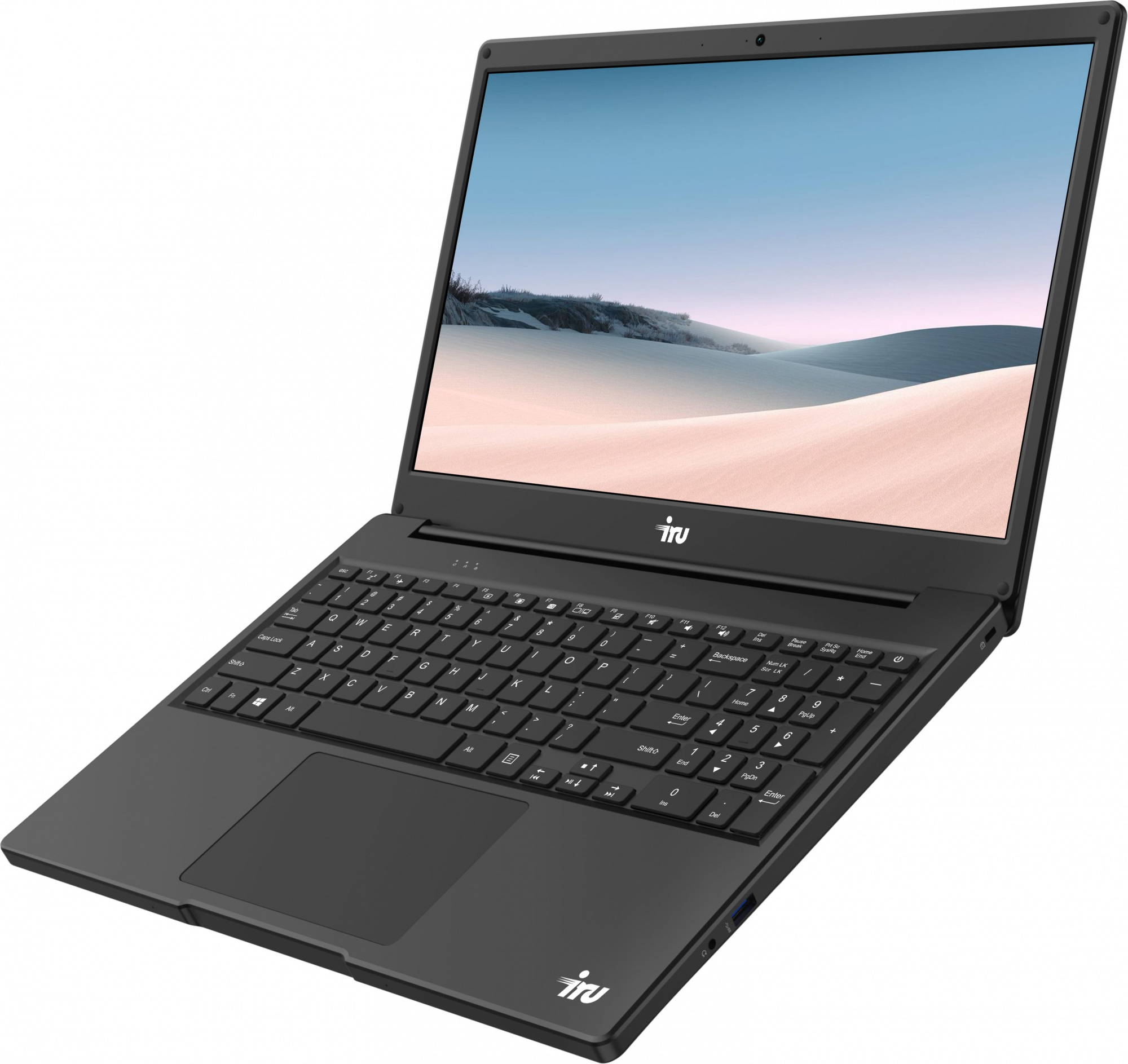 Ноутбук IRU Калибр 15Y Core i7 8550U 8Gb SSD256Gb Intel UHD Graphics 620 15.6" IPS FHD (1920x1080) Windows 11 Home Single Language 64 black WiFi BT Cam 8000mAh (1827532) — фото 3