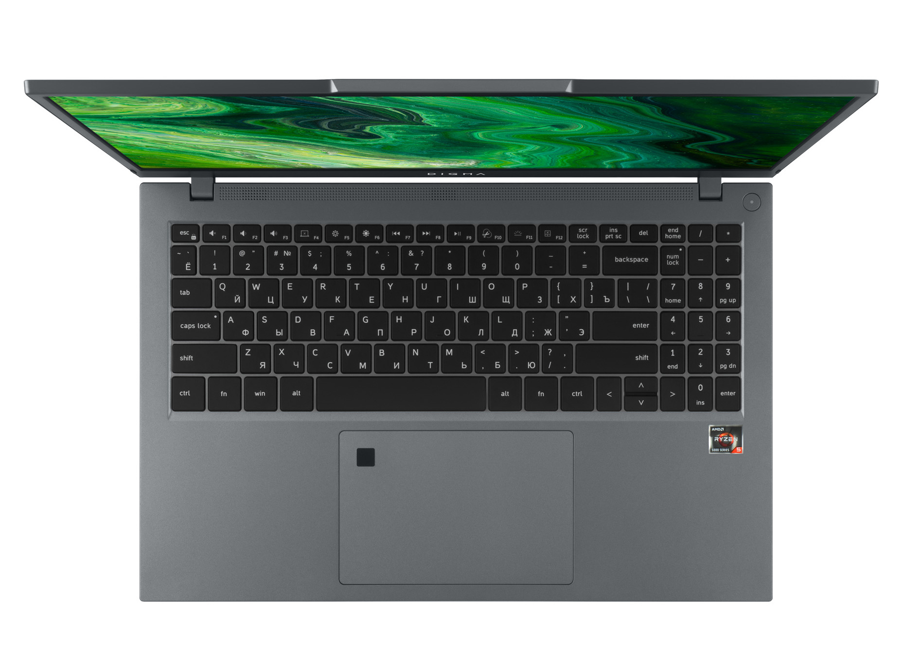 Ноутбук Digma Pro Fortis M Ryzen 5 5600U 16Gb SSD1Tb AMD Radeon Vega 7 15.6" IPS FHD (1920x1080) Windows 11 Professional Multi Language 64 grey WiFi BT Cam 4250mAh (DN15R5-AEXW01) — фото 2