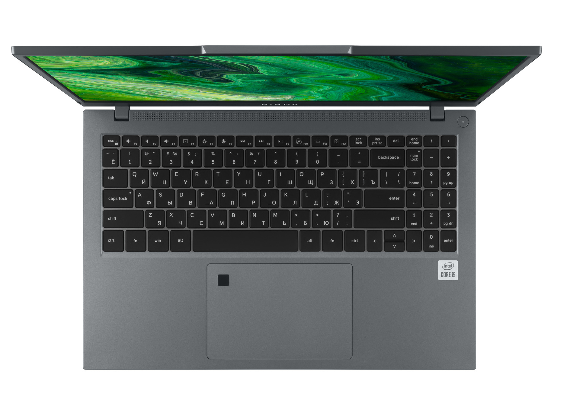 Ноутбук Digma Pro Fortis M Core i5 10210U 8Gb SSD256Gb Intel UHD Graphics 15.6" IPS FHD (1920x1080) noOS grey WiFi BT Cam 4250mAh (DN15P5-8CXN01) — фото 3