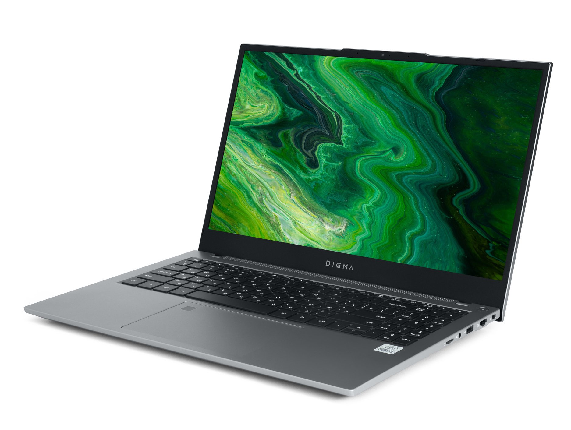 Ноутбук Digma Pro Fortis M Core i5 10210U 8Gb SSD256Gb Intel UHD Graphics 15.6" IPS FHD (1920x1080) noOS grey WiFi BT Cam 4250mAh (DN15P5-8CXN01) — фото 4